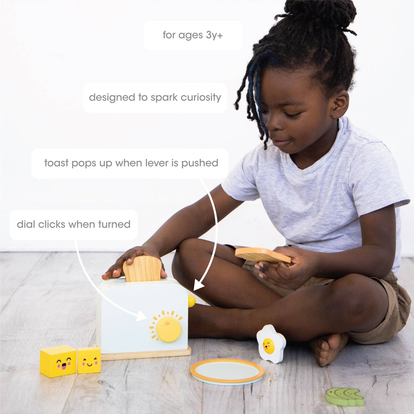 Brunch Time Wooden Toaster Set Toy