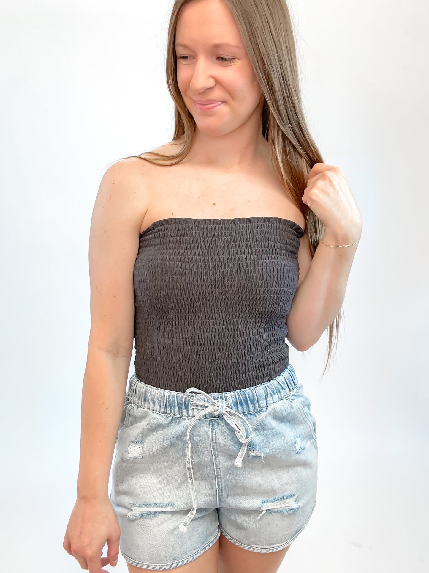 Oceanside Smocked Tube Top