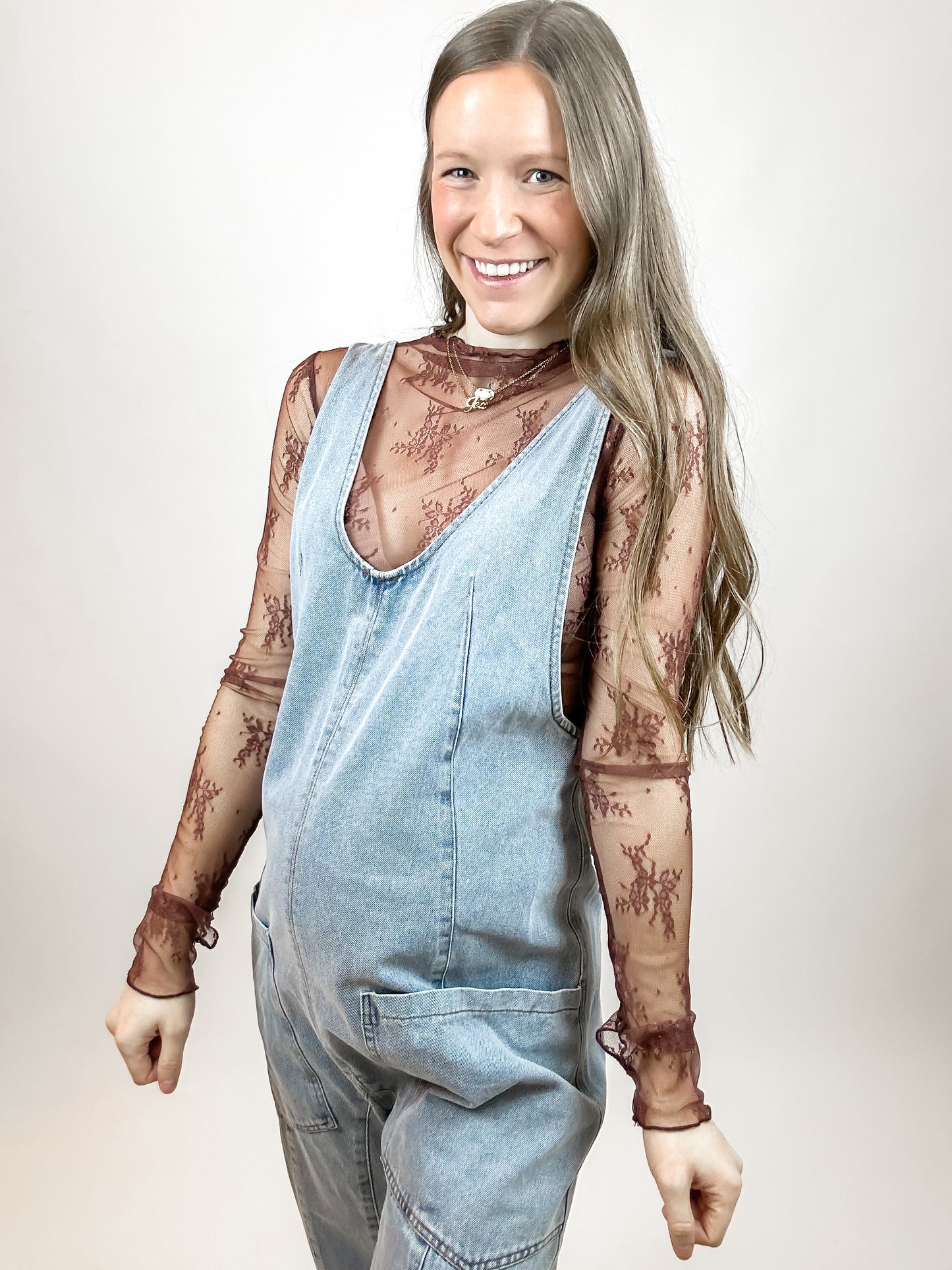 Memphis Lace Top | Brown