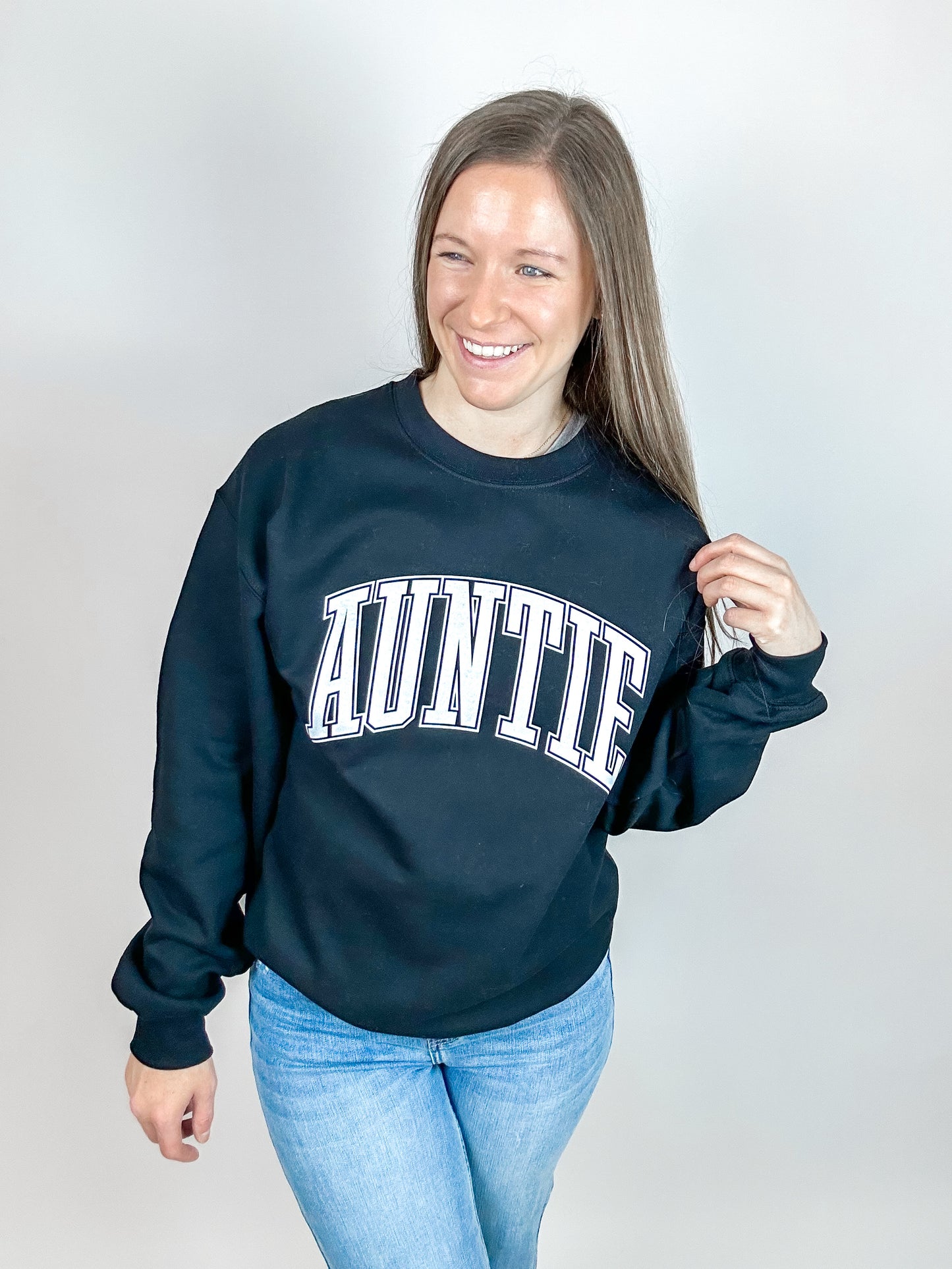 Varsity Auntie Graphic Crewneck