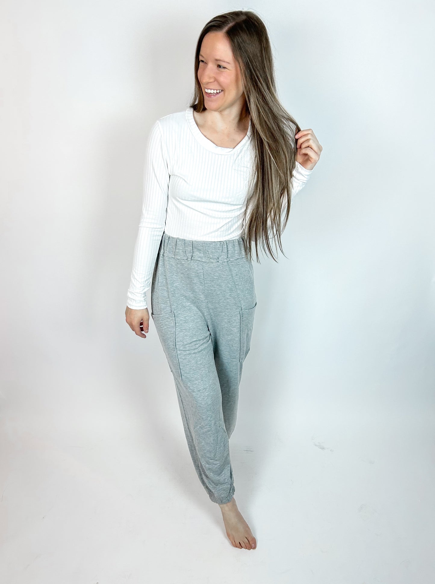 Right On Time Joggers | Grey