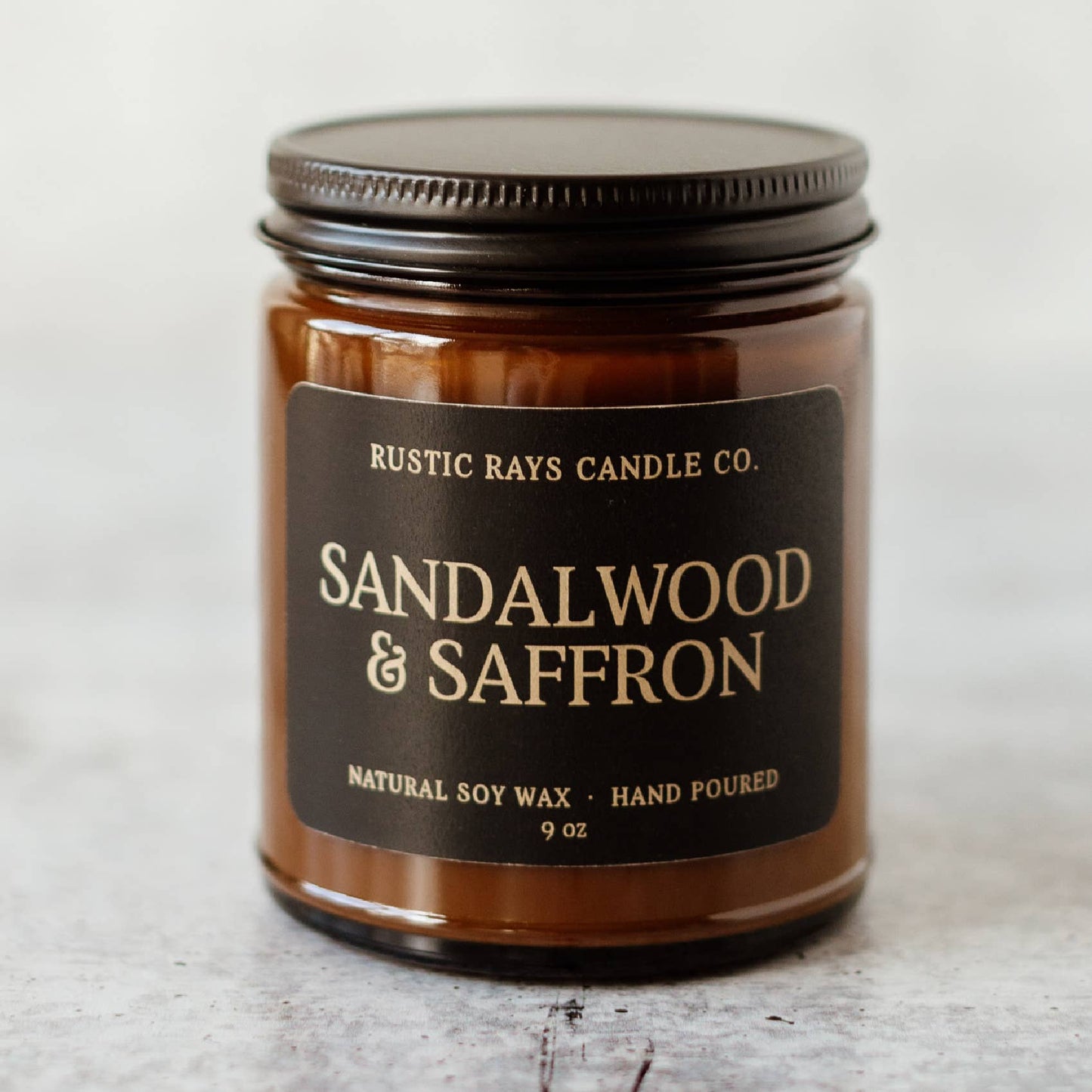 Sandalwood & Saffron Soy Candle - 9 oz