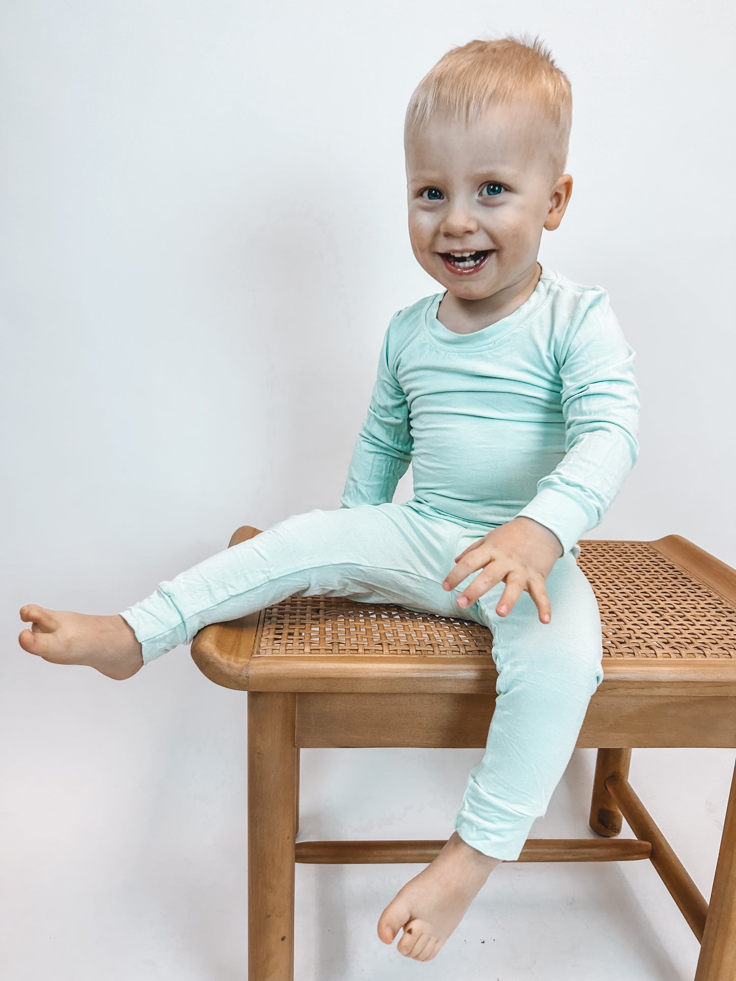 Mint Bamboo Long Sleeve Set