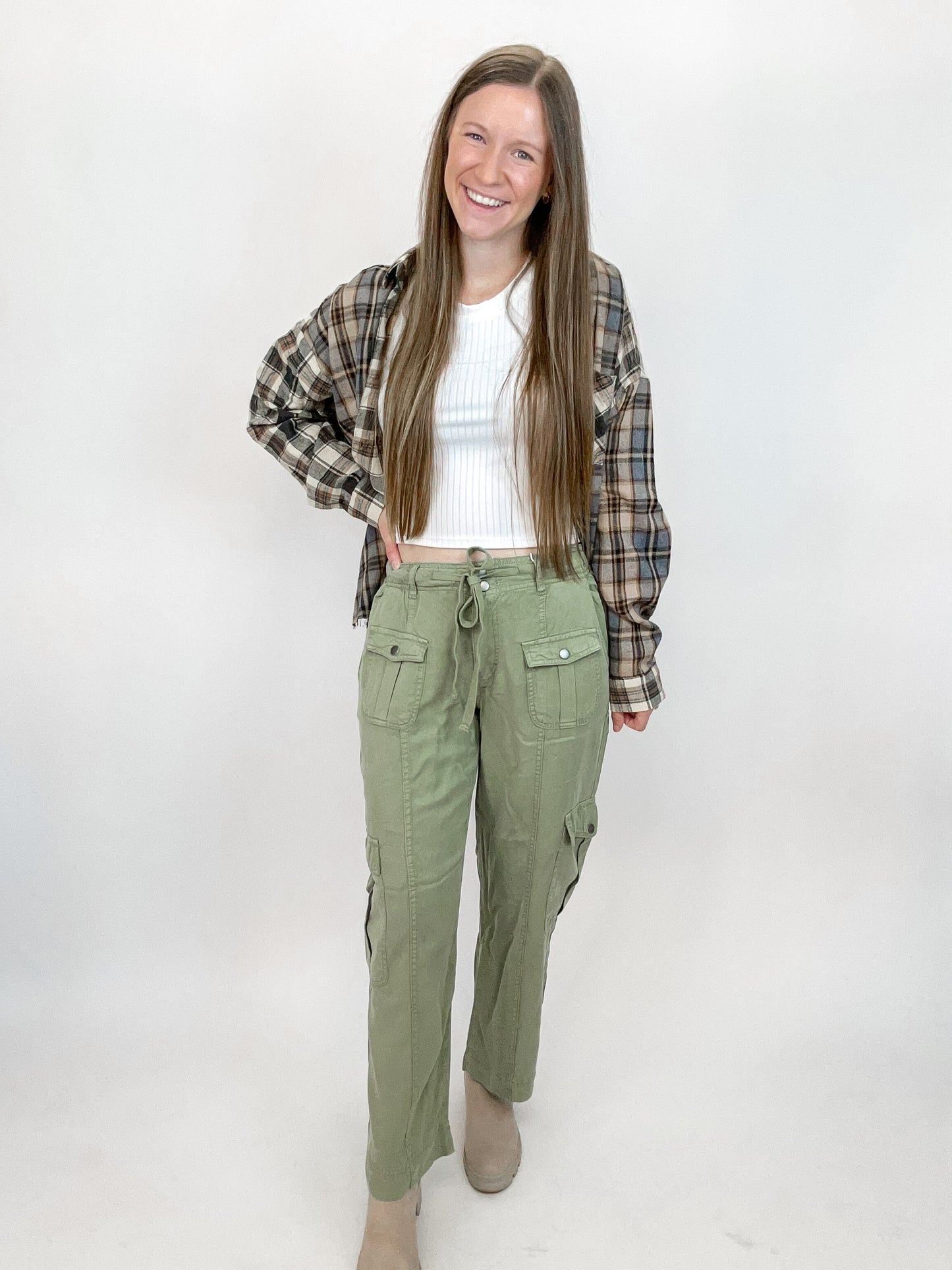 Risen Olive Cargo Pants