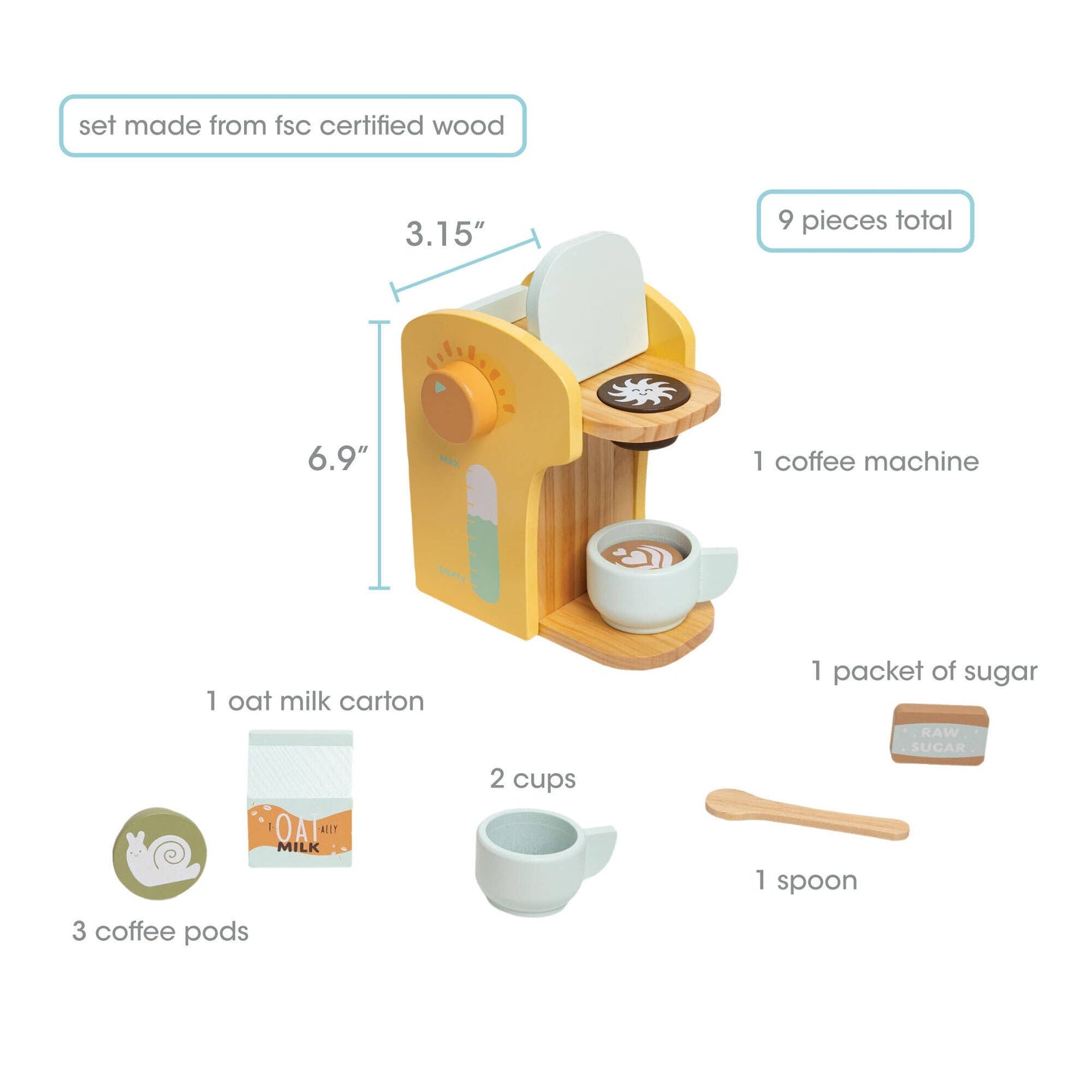 Barista in Training Wooden Coffee Set Toy