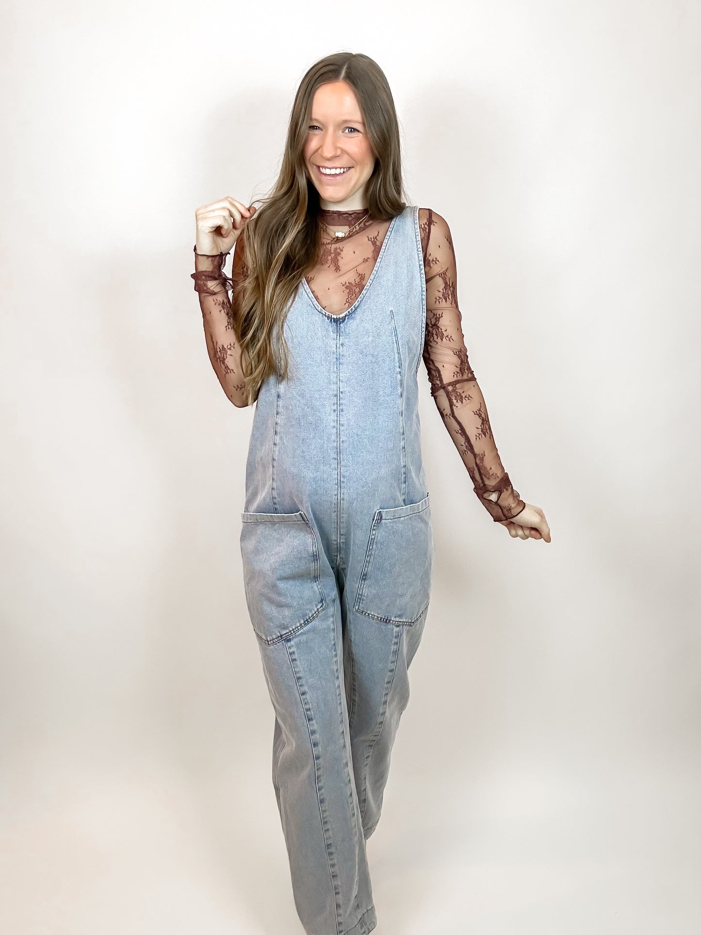 Memphis Lace Top | Brown