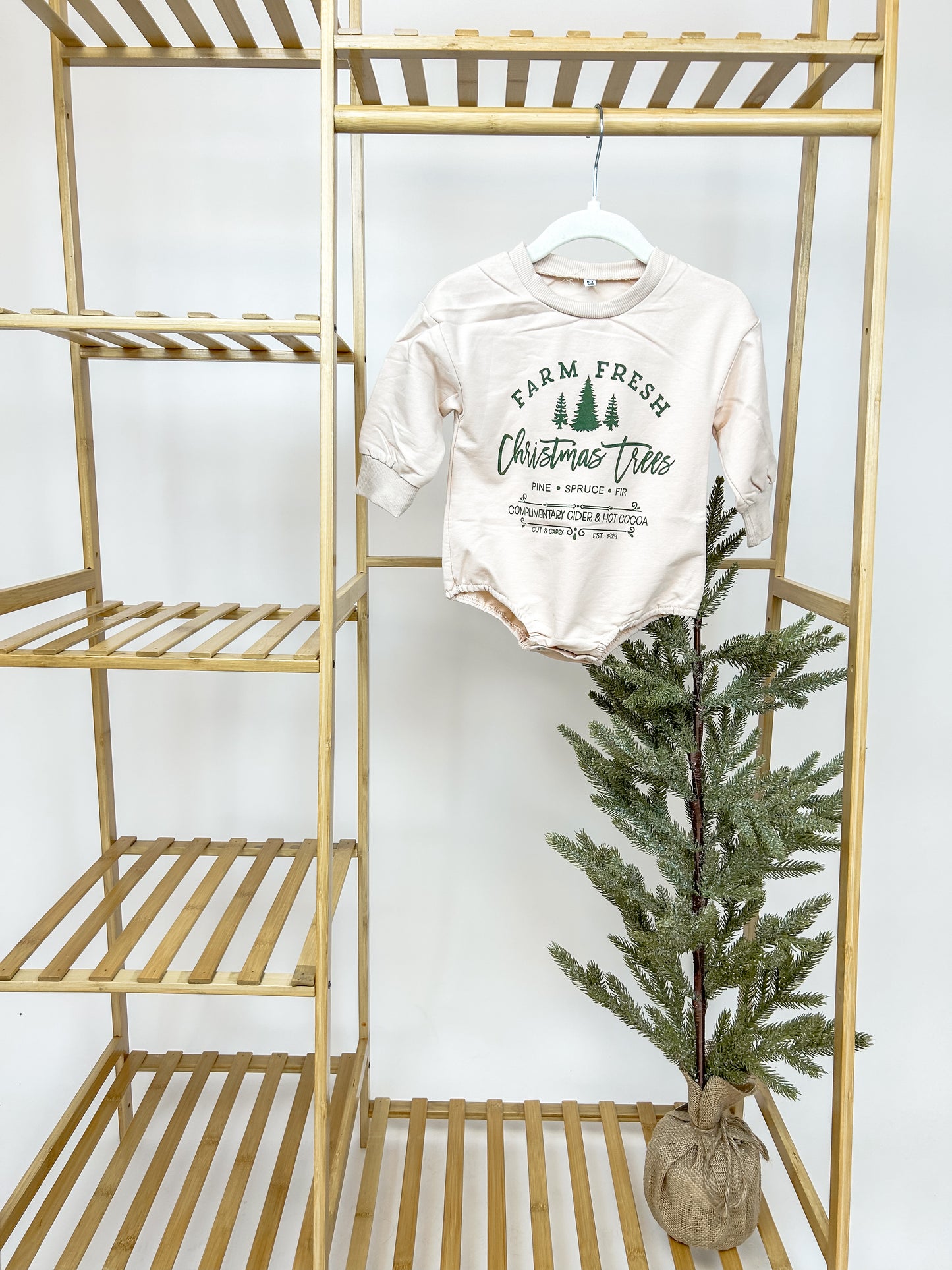 Christmas Trees Bubble | Beige