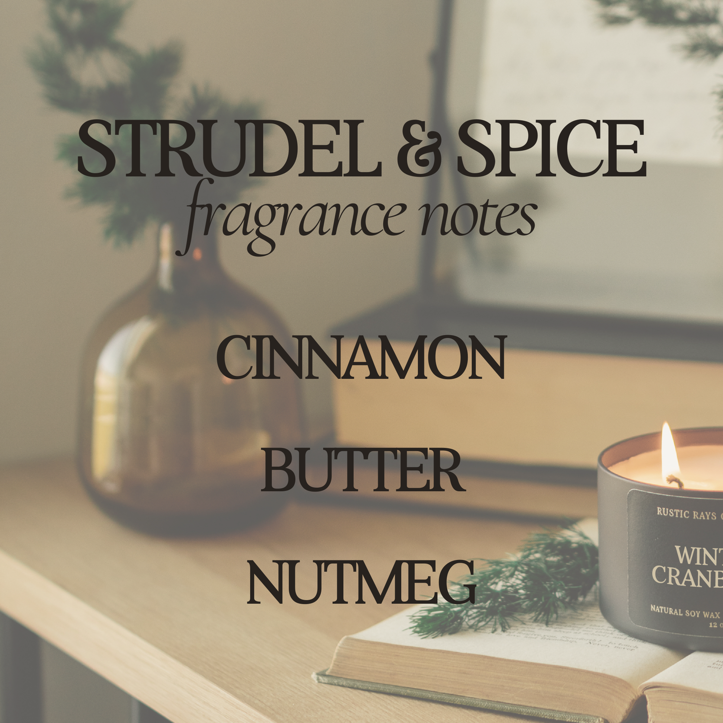 Strudel & Spice Double Wick Soy Candle - 12 oz