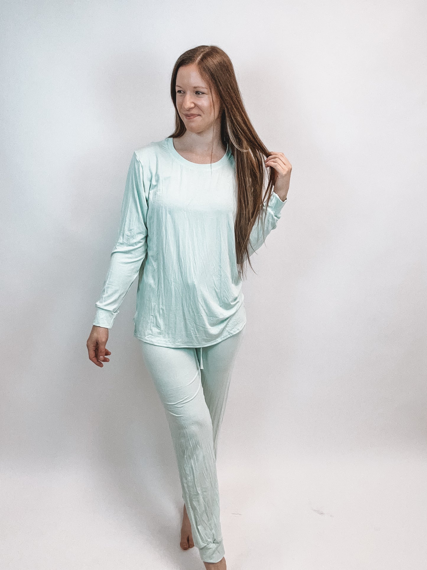 Mint Bamboo Women’s Long Sleeve Set