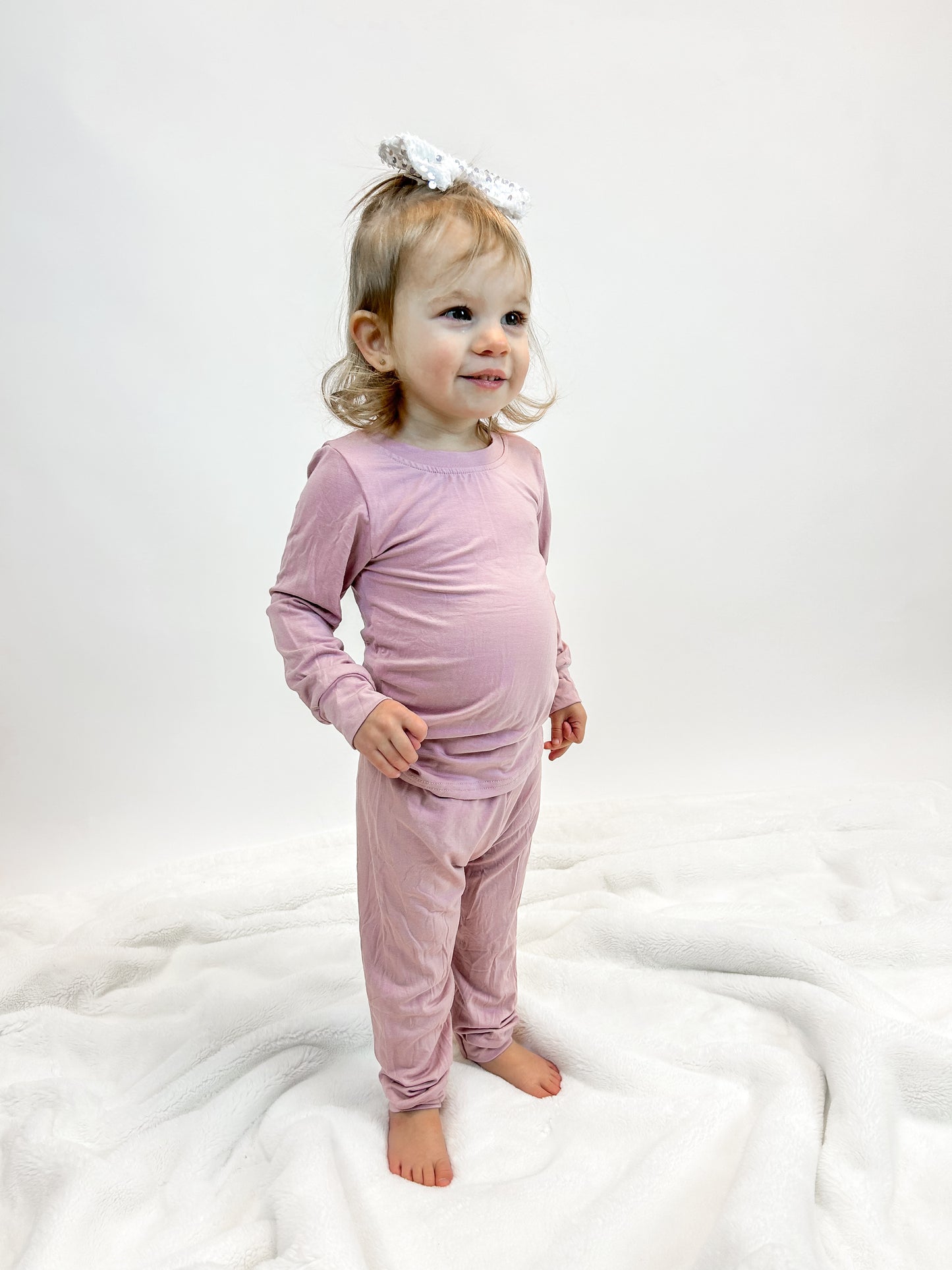 Mauve Bamboo Long Sleeve Set