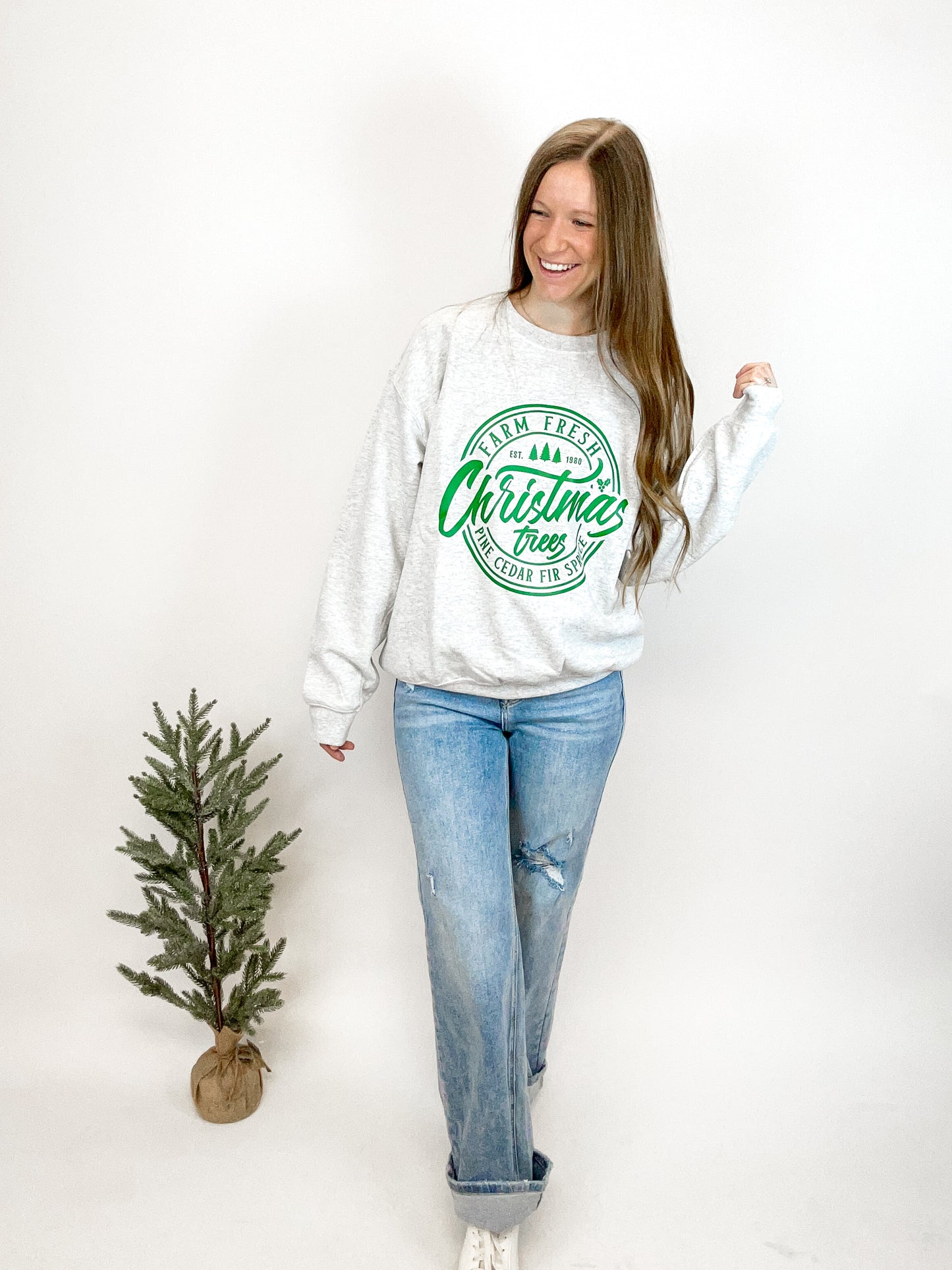 Farm Fresh Trees Graphic Crewneck
