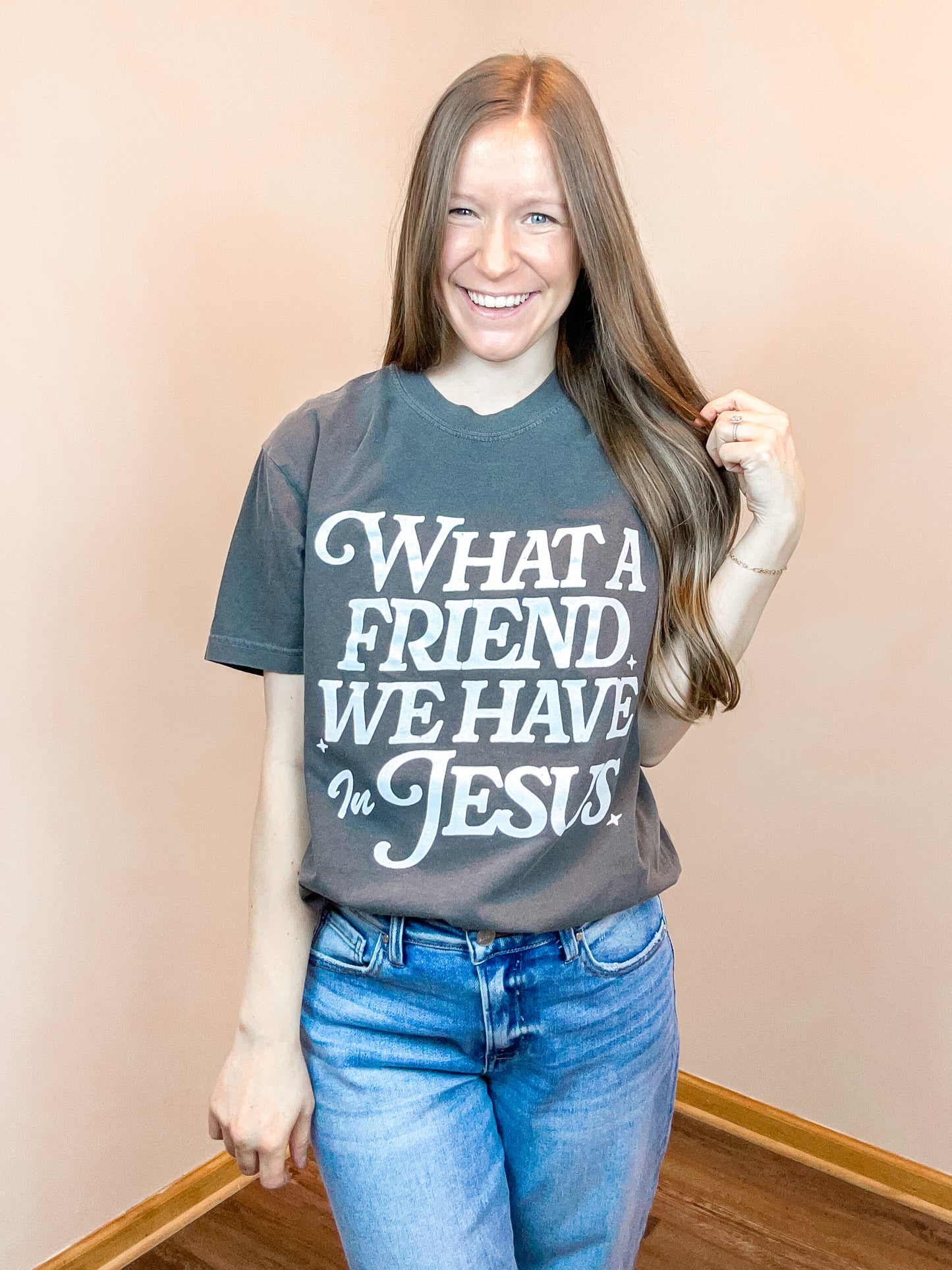What a Friend Comfort Colors Tee | Pepper