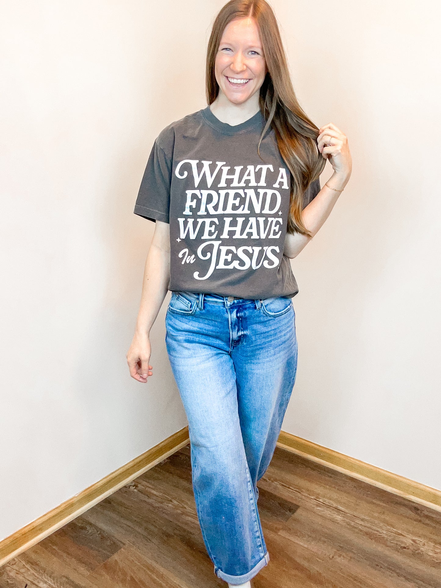 What a Friend Comfort Colors Tee | Pepper