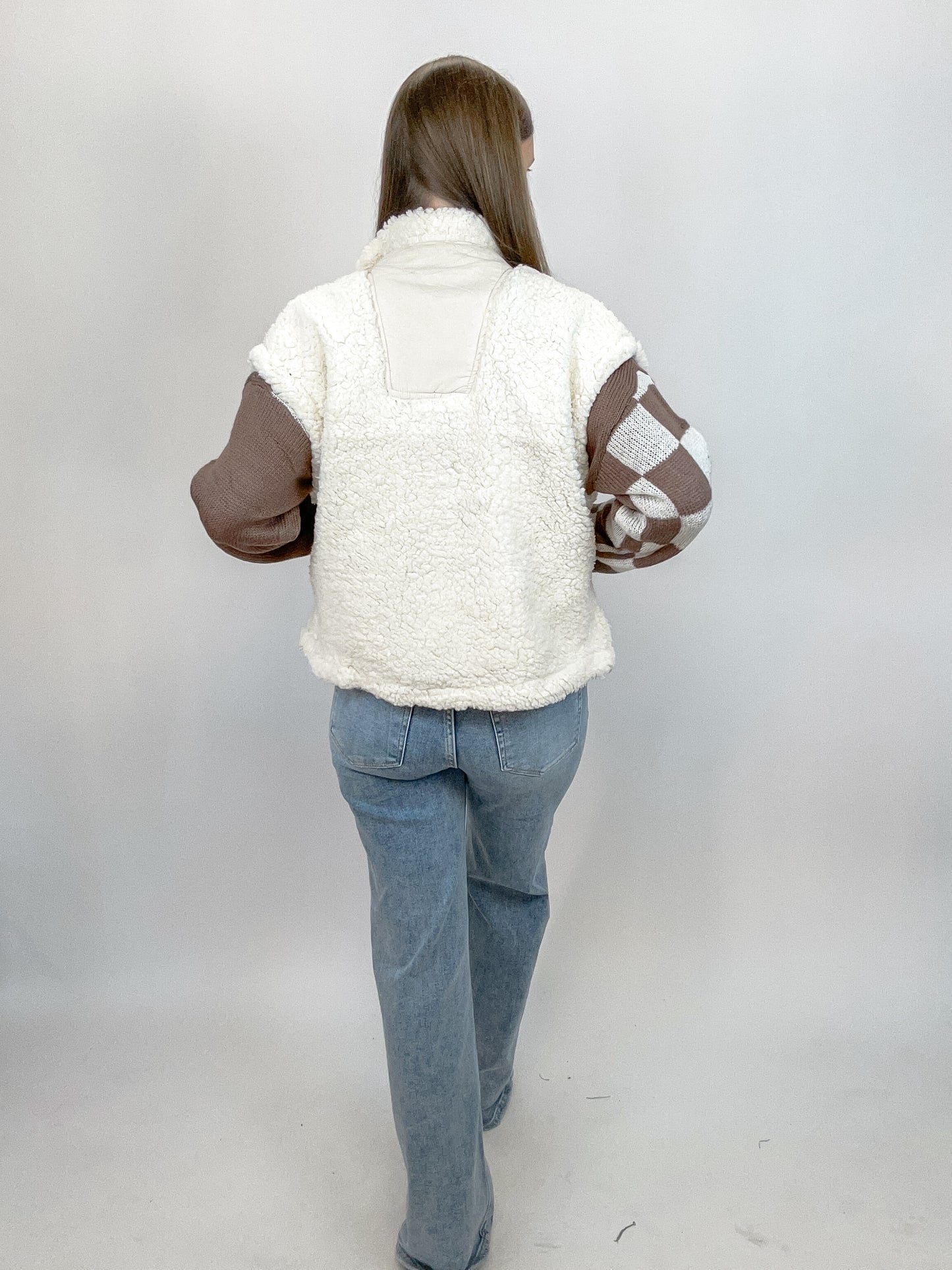 Teddy Sherpa Vest | Cream