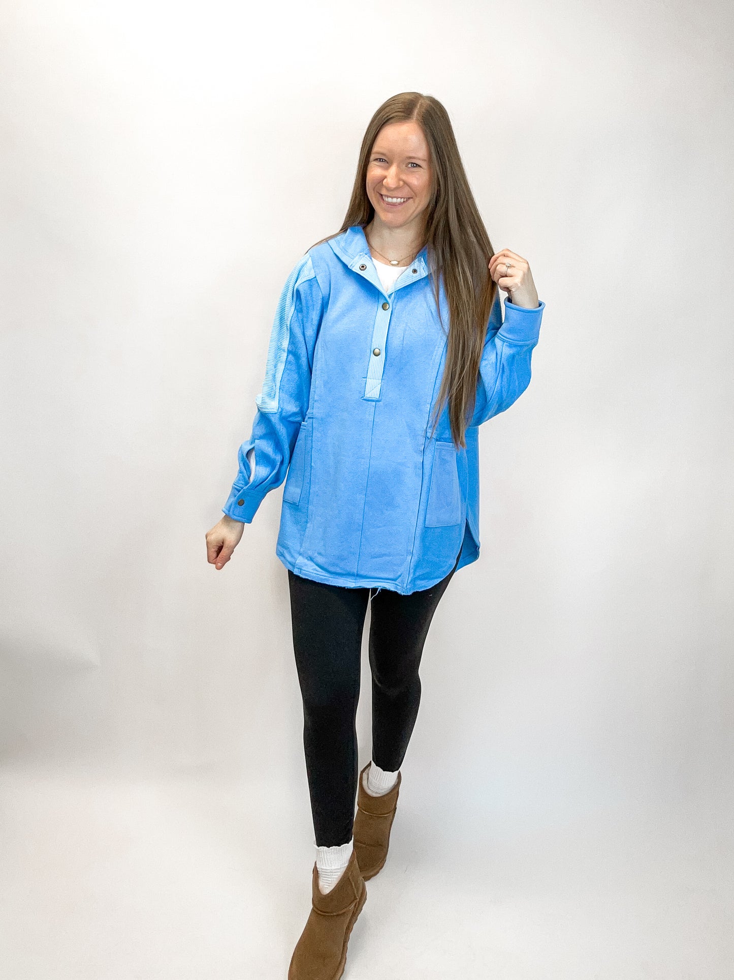 Dove Pullover | Carolina Blue