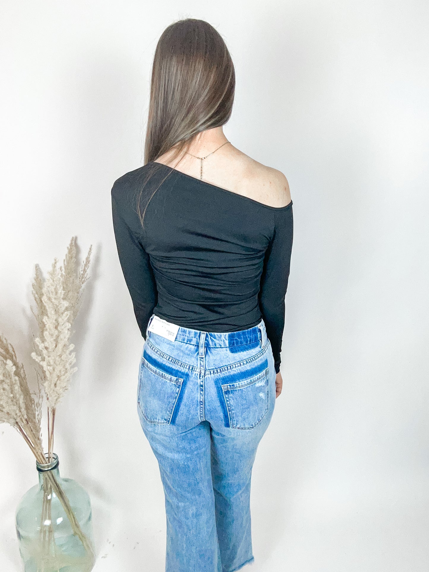 Asymmetrical Long Sleeve | Black