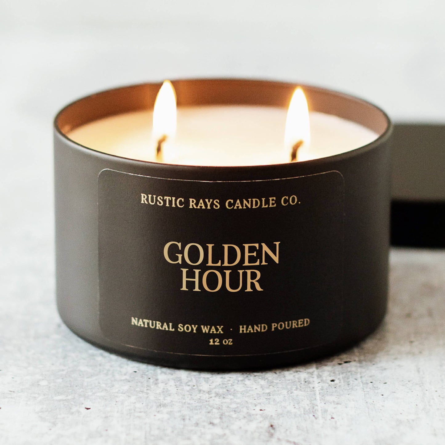 Golden Hour Double Wick Soy Candle - 12 oz