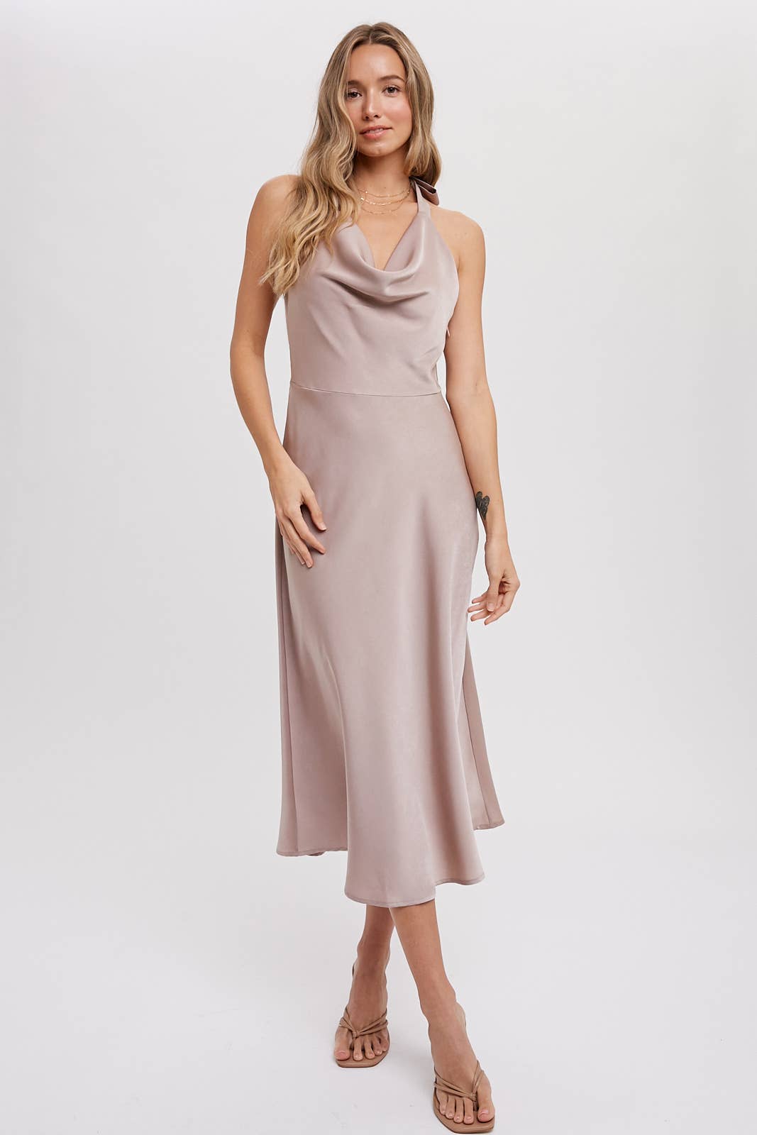 Holly Halter Silk Dress