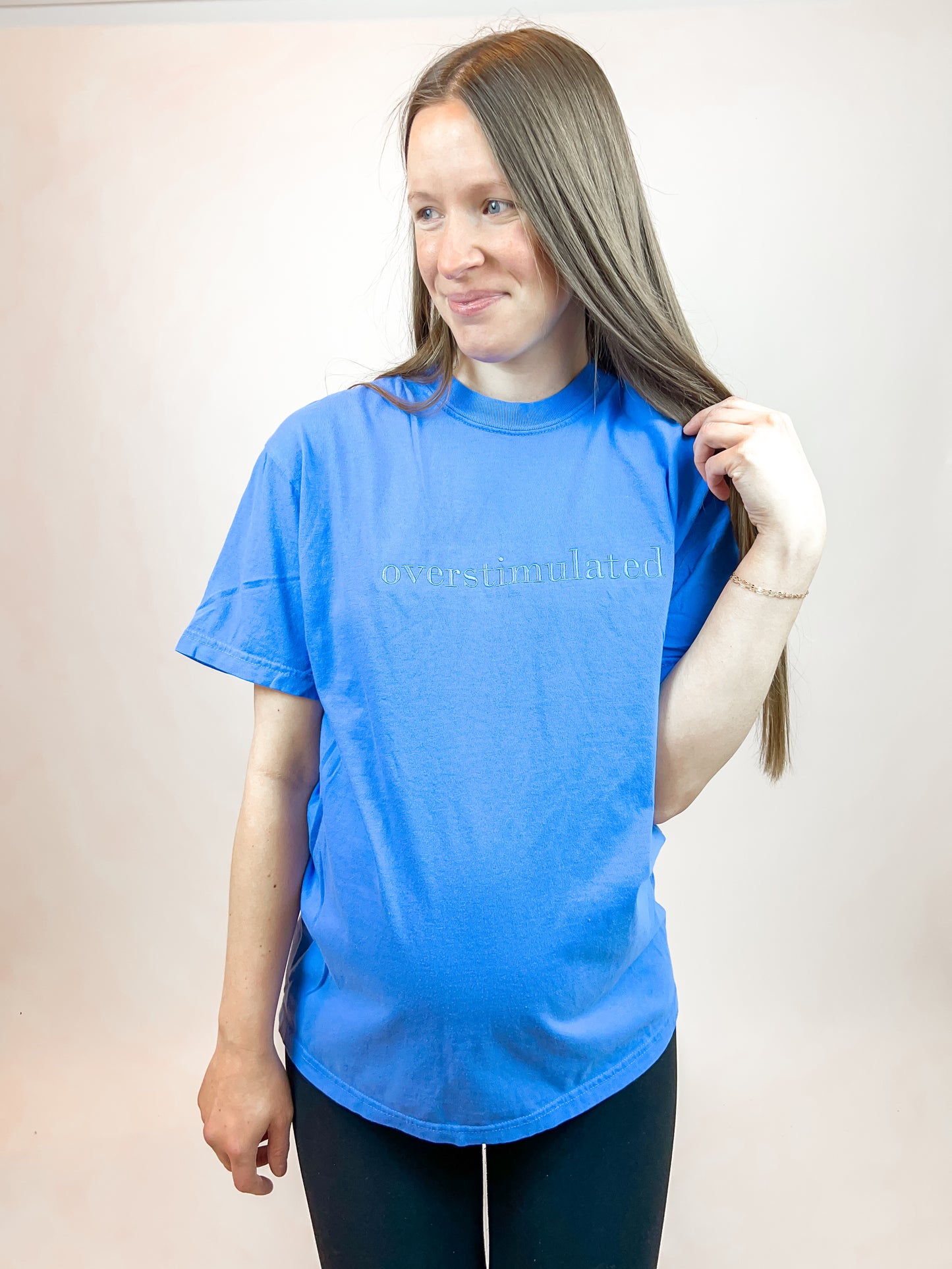 Overstimulated Embroidered Tee