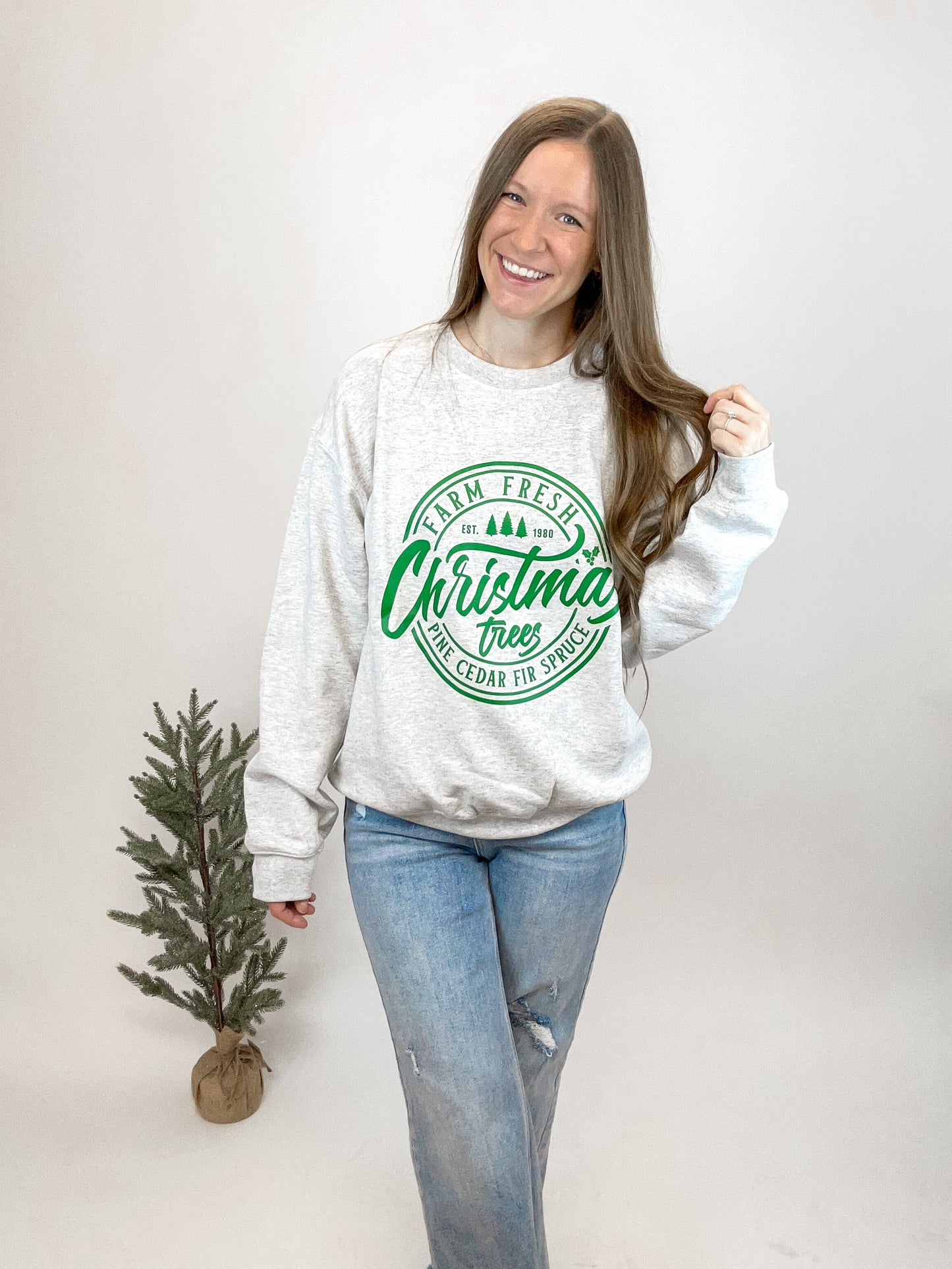 Farm Fresh Trees Graphic Crewneck