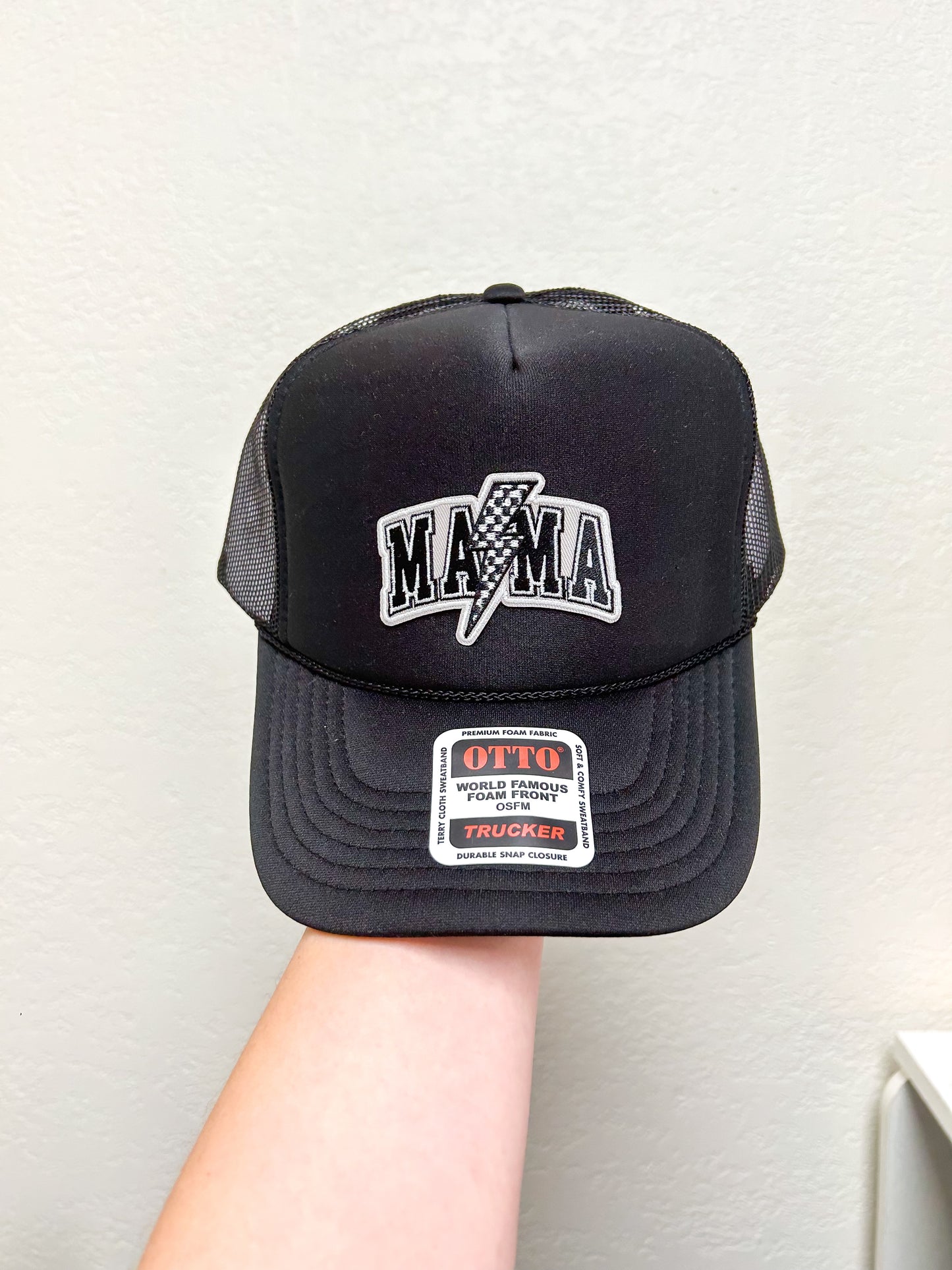 Lightning Bolt Mama Trucker Hat