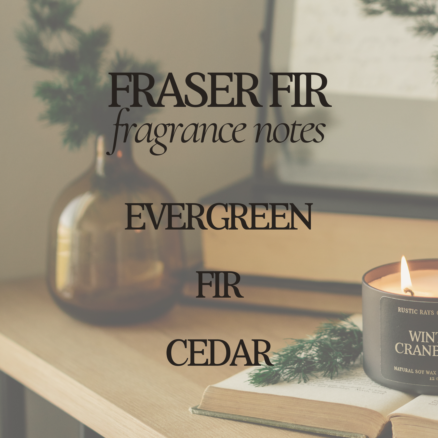Fraser Fir Winter Double Wick Soy Candle - 12 oz