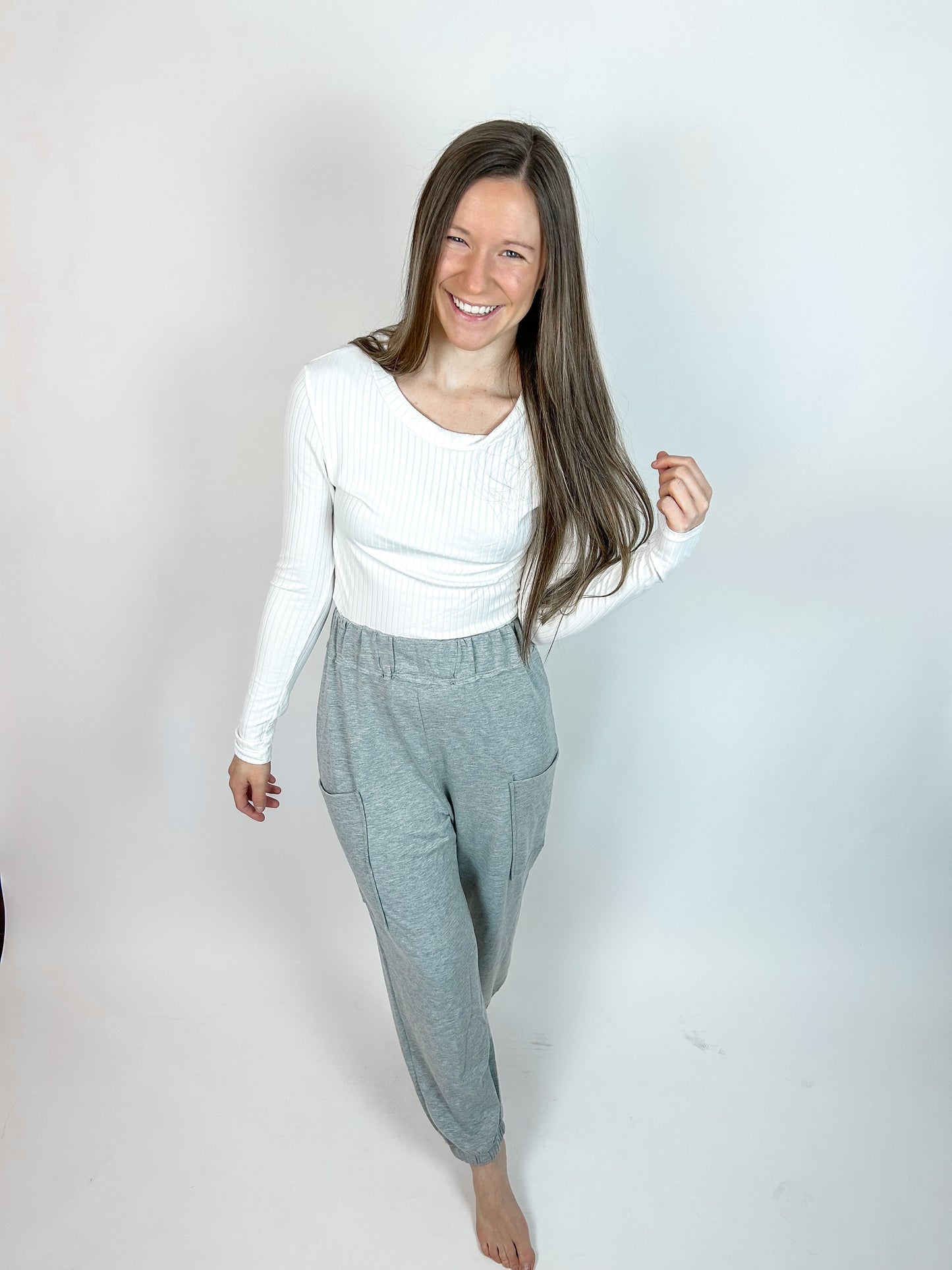 Right On Time Joggers | Grey