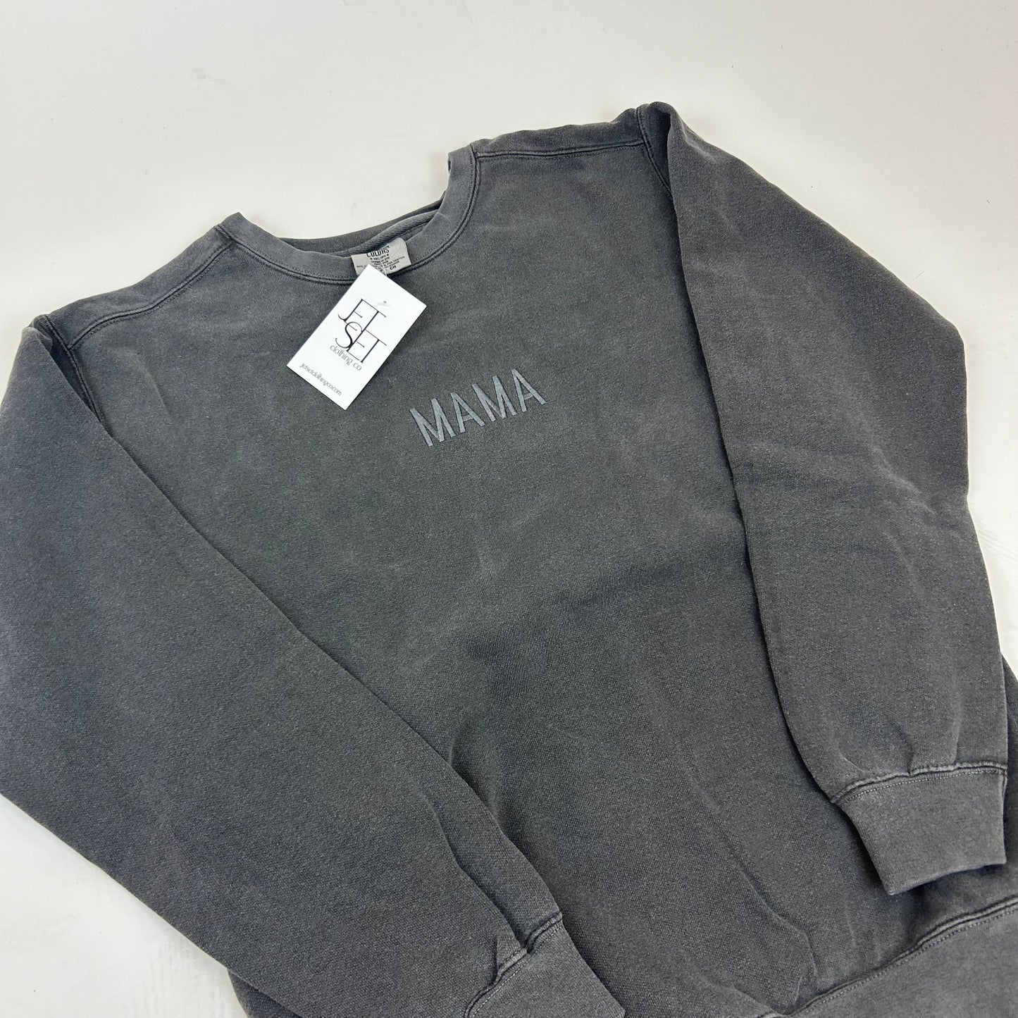 MAMA Embroidered Comfort Colors Crewneck