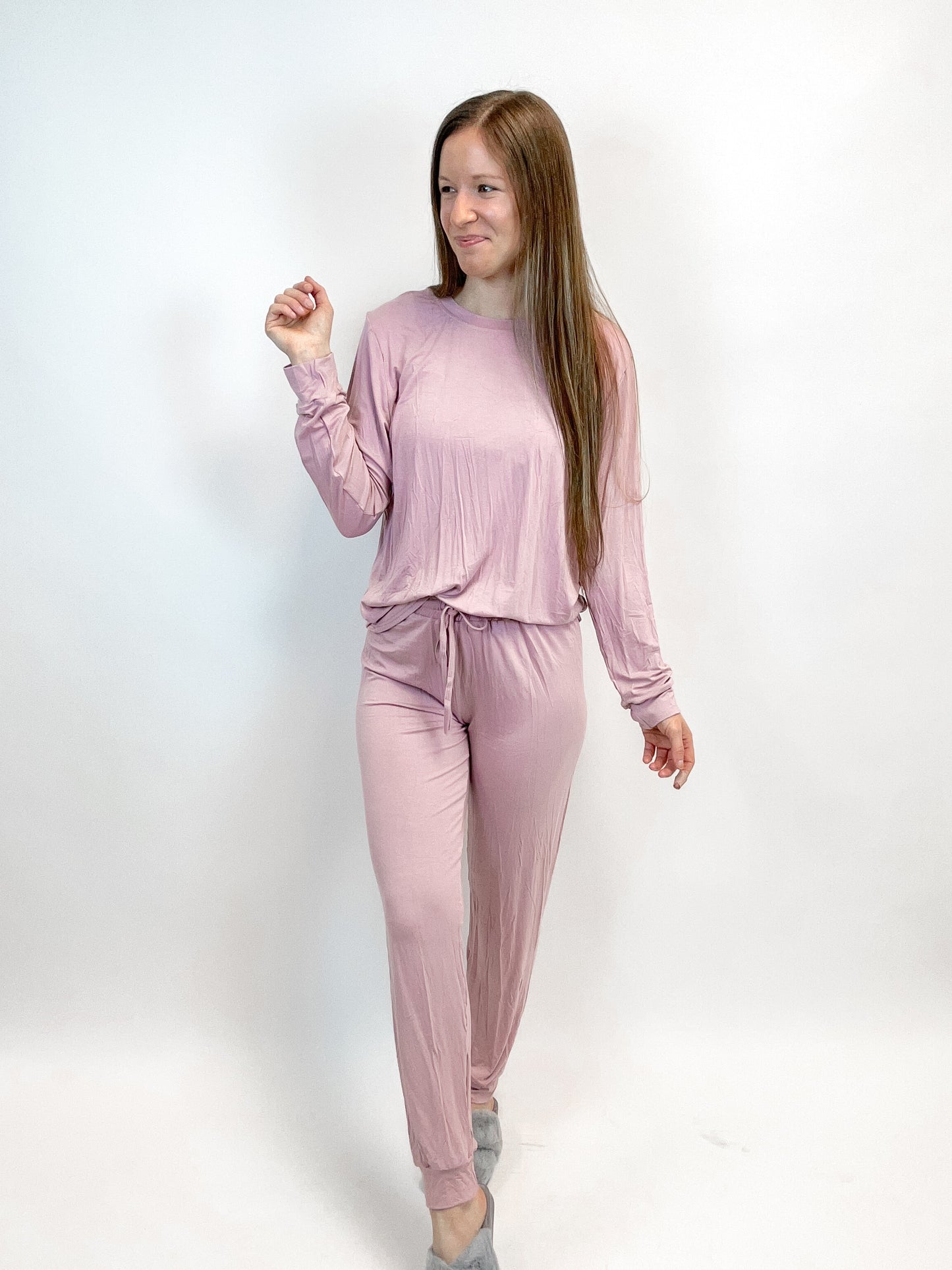 Mauve Bamboo Women’s Long Sleeve Set