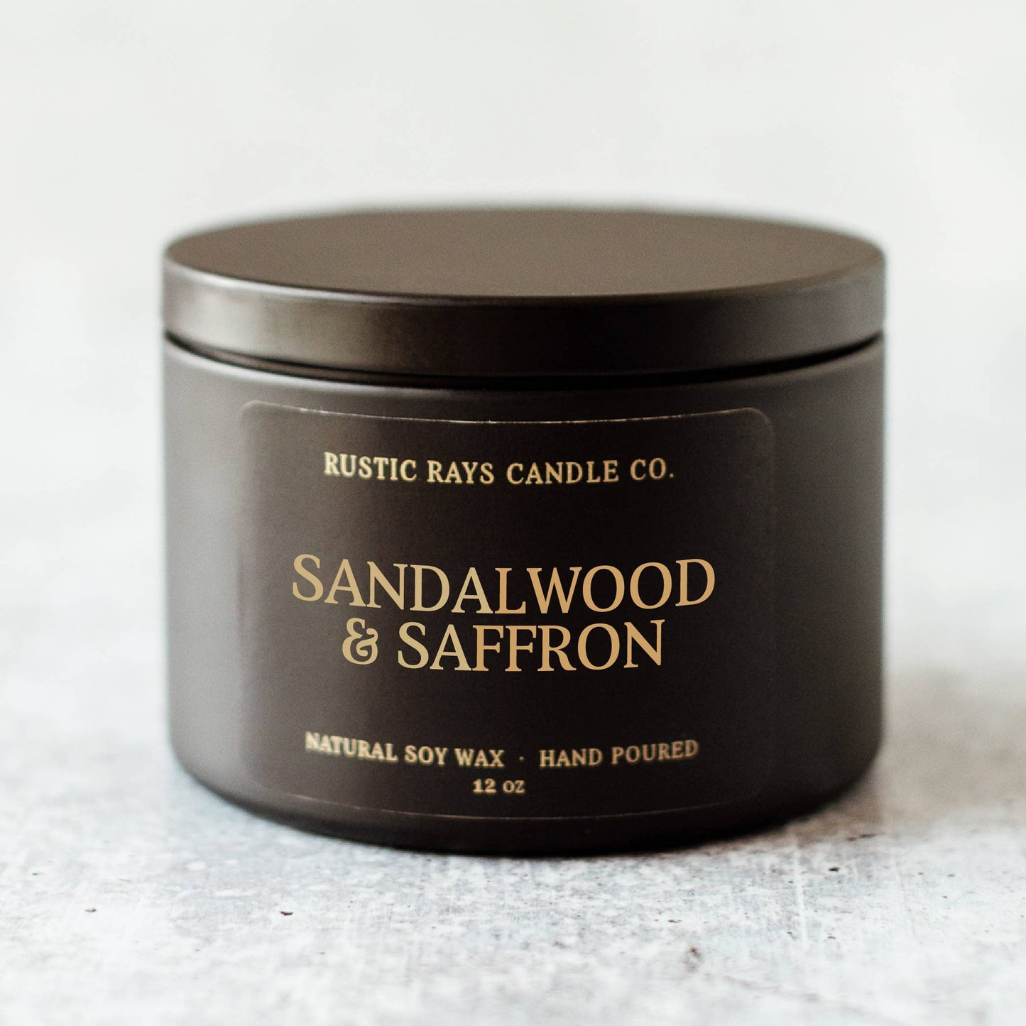 Sandalwood & Saffron Double Wick Soy Candle - 12 oz