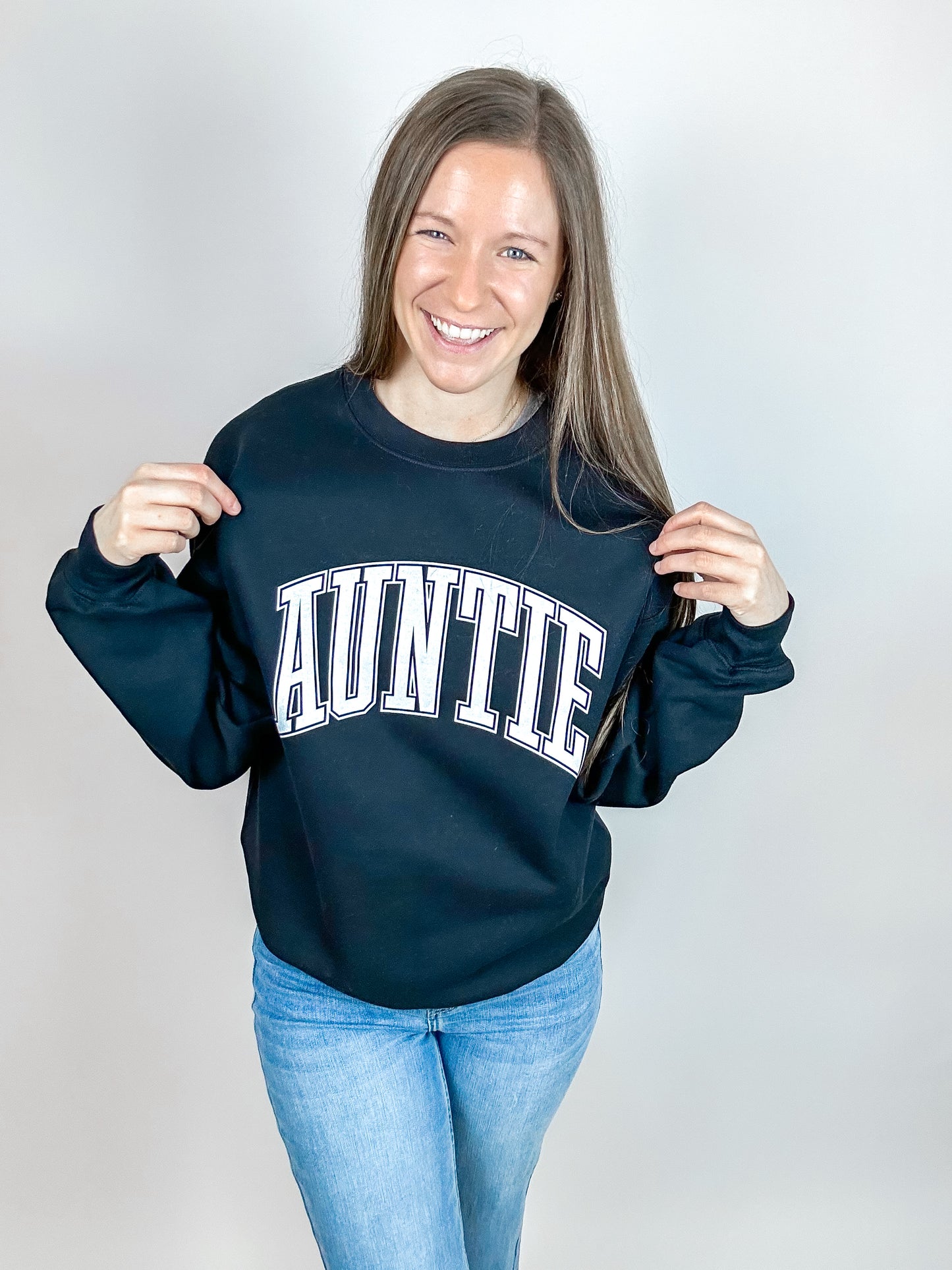 Varsity Auntie Graphic Crewneck