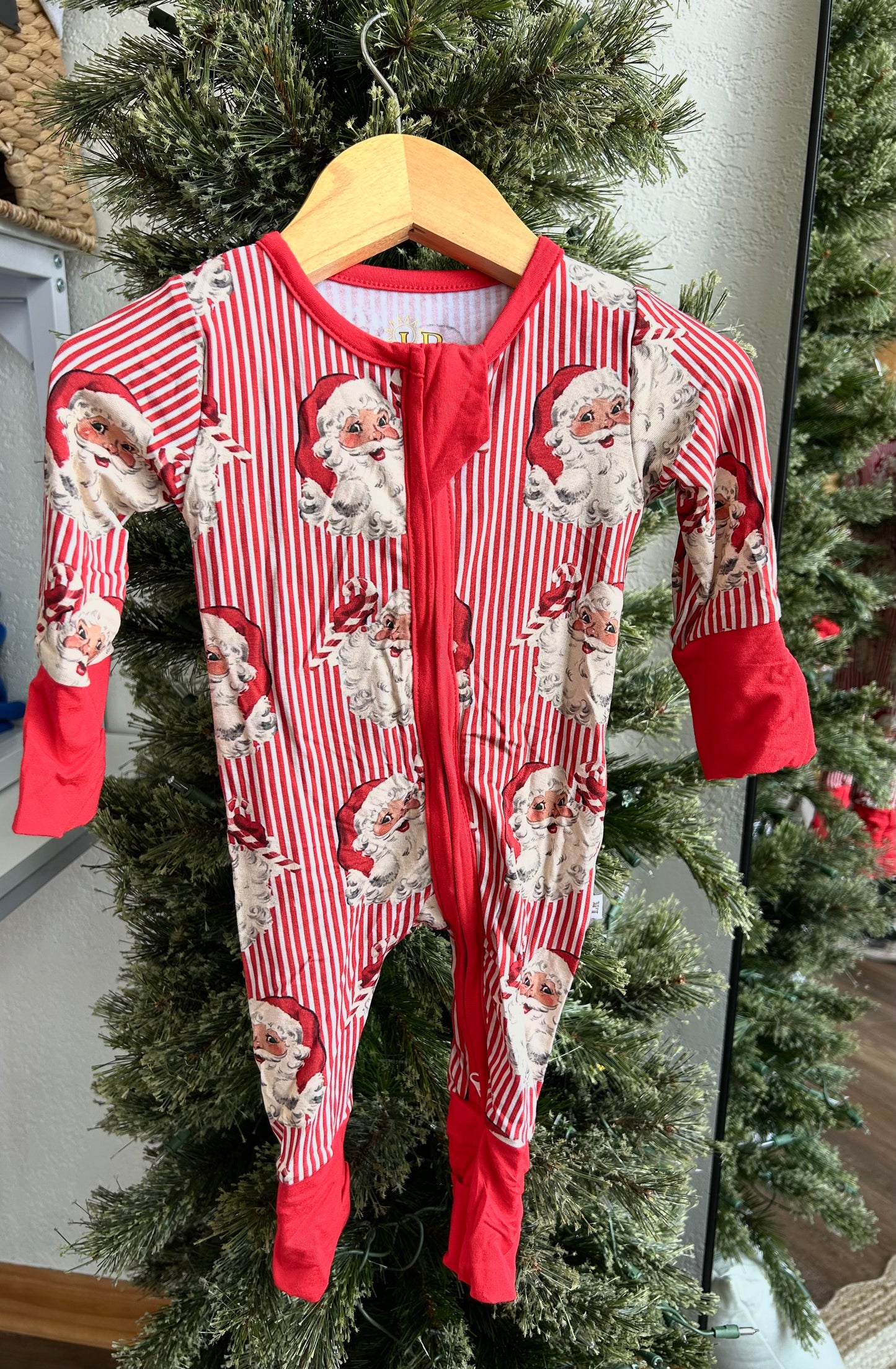 Vintage Santa Bamboo Zippy