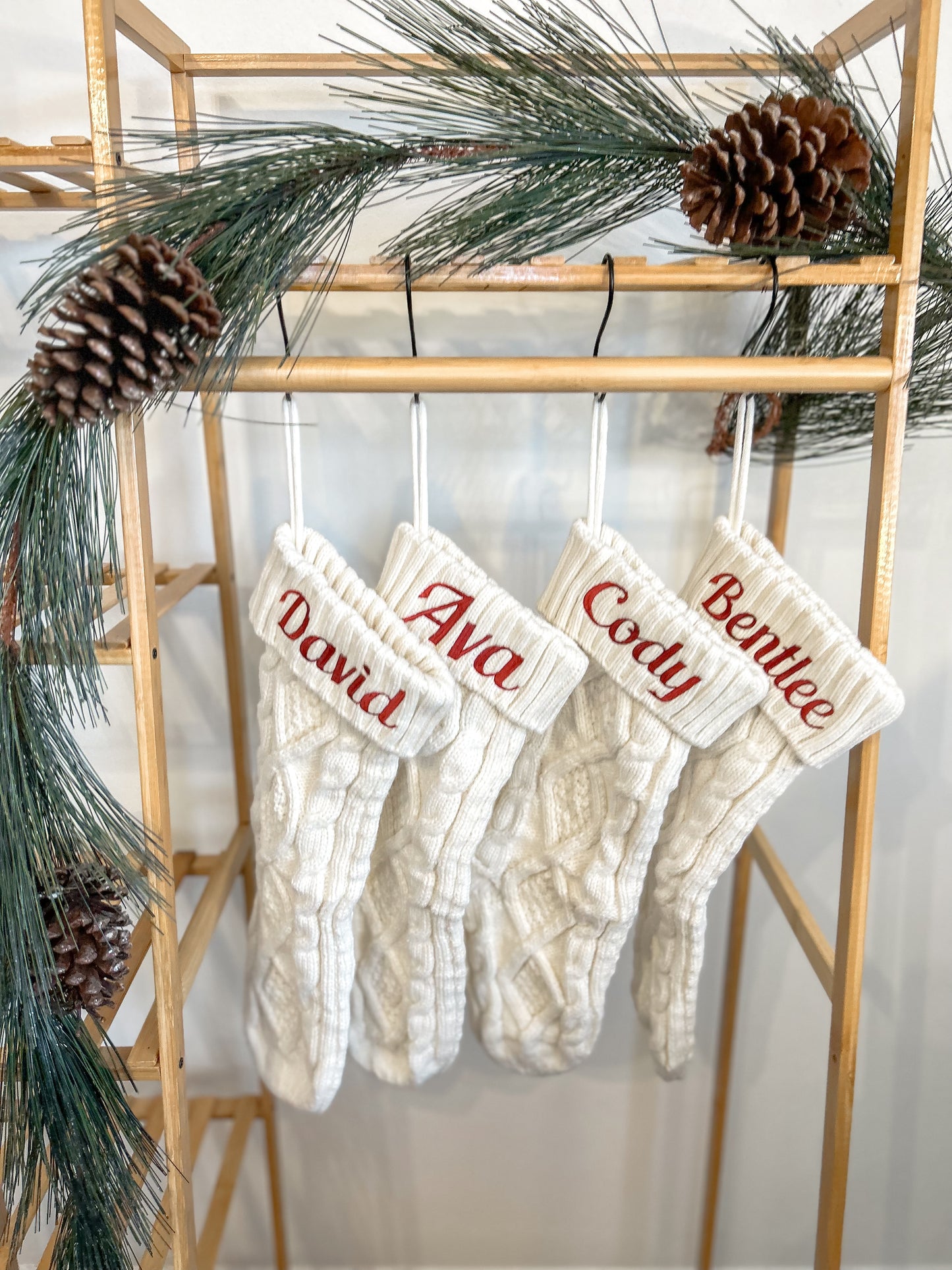 Custom Embroidered Knit Stocking