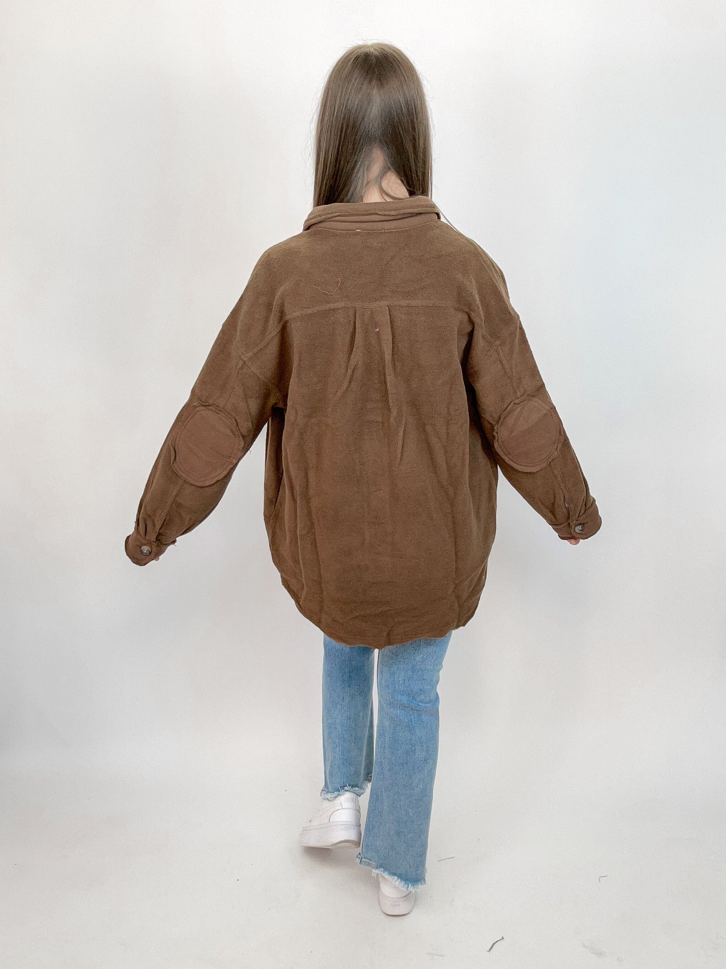 Out and About Shacket | Brown