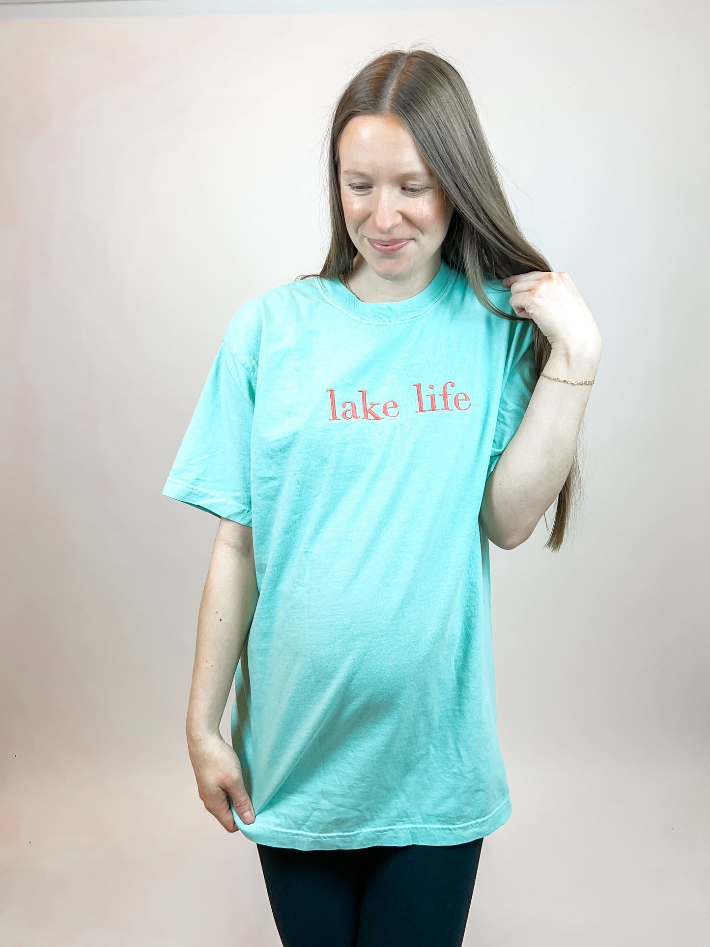 Lake Life Embroidered Tee