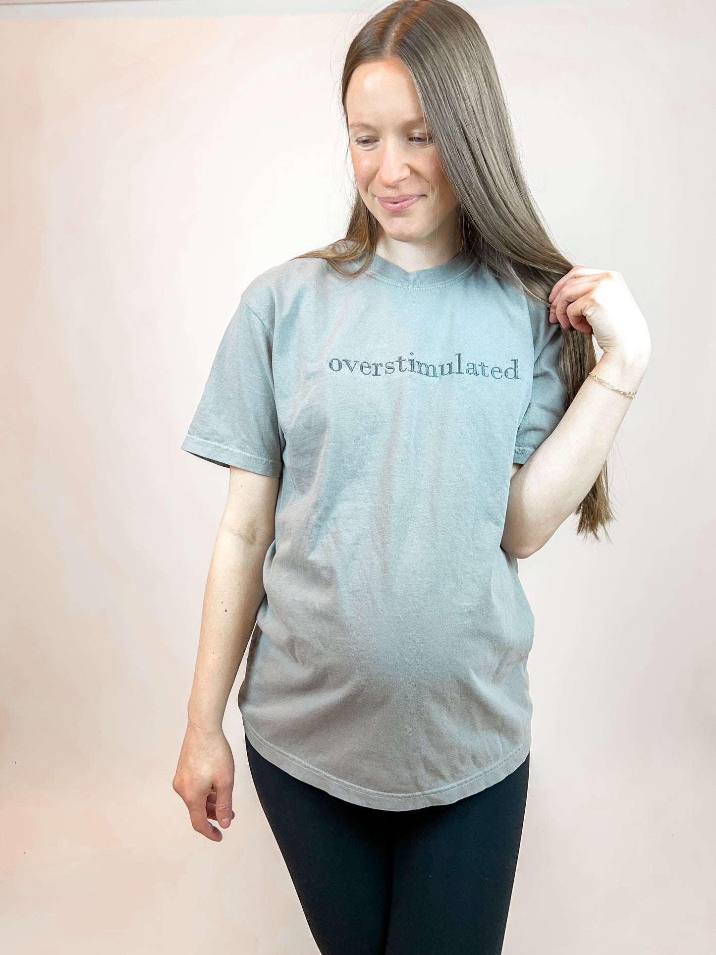 Overstimulated Embroidered Tee