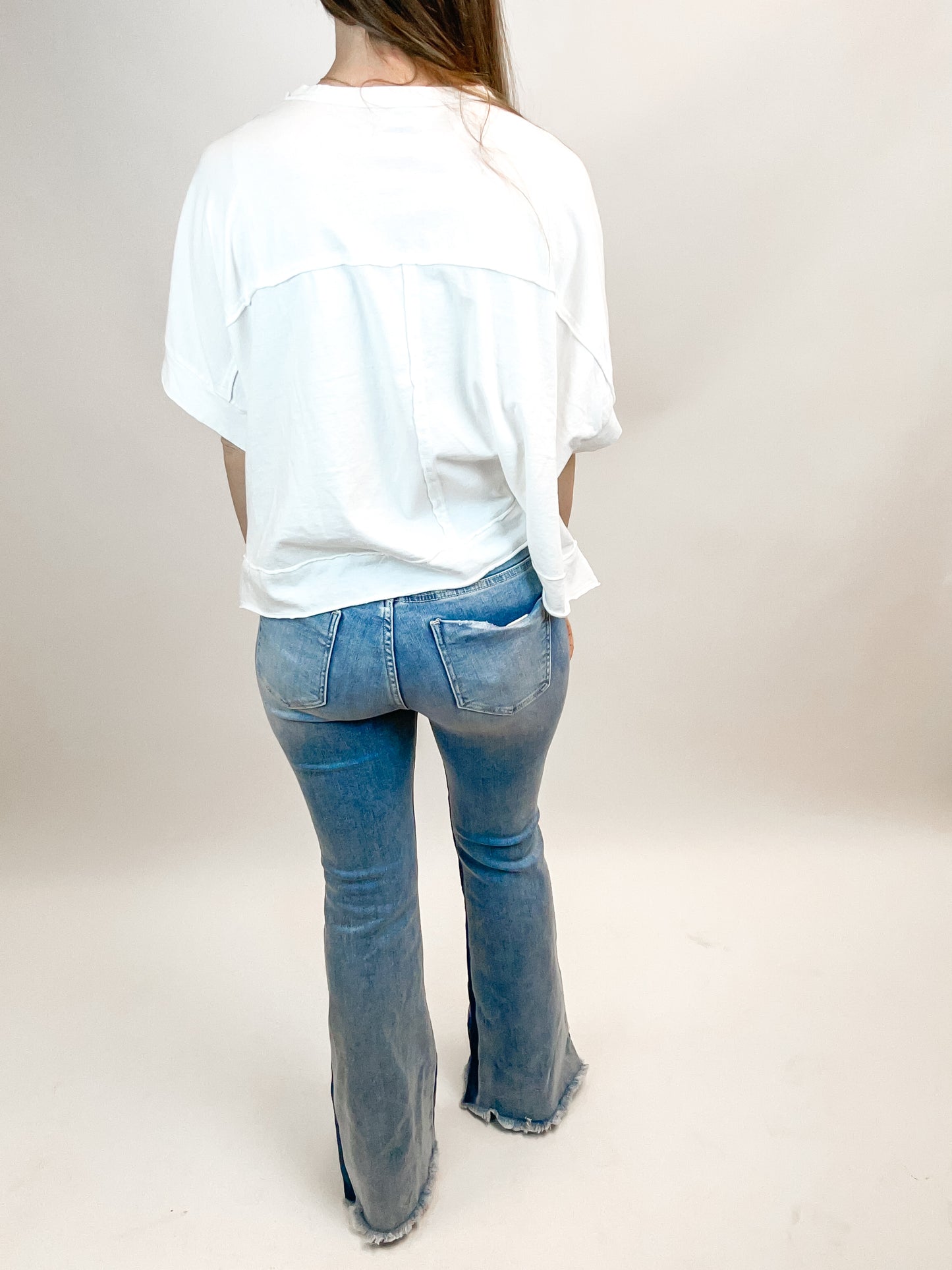 Risen High Rise Shadow Flare Jeans
