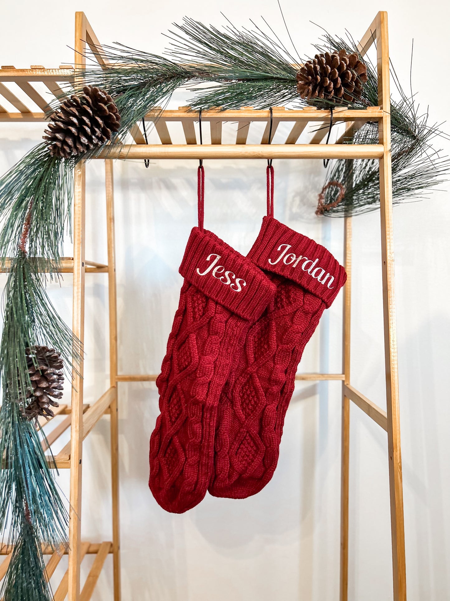 Custom Embroidered Knit Stocking