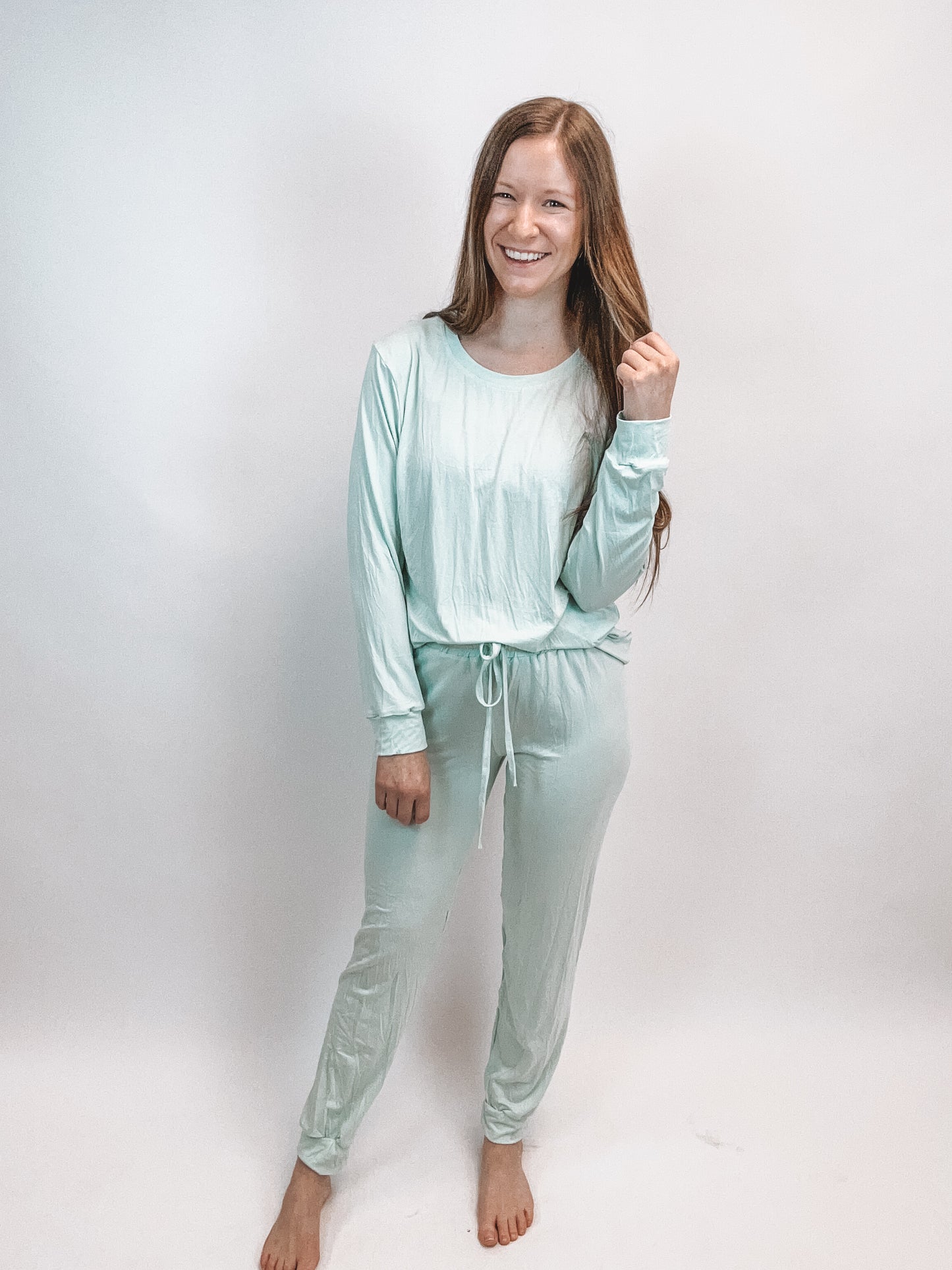Mint Bamboo Women’s Long Sleeve Set