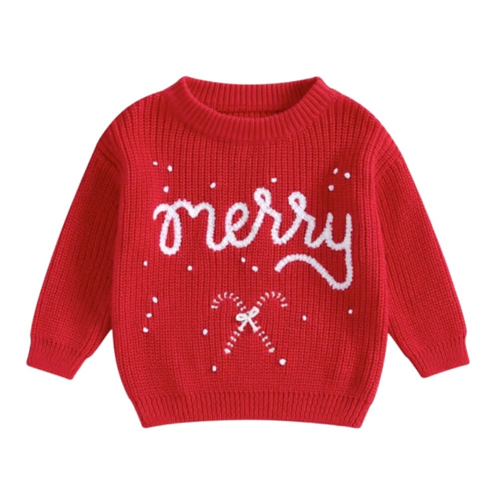 Merry Embroidered Oversized Sweater