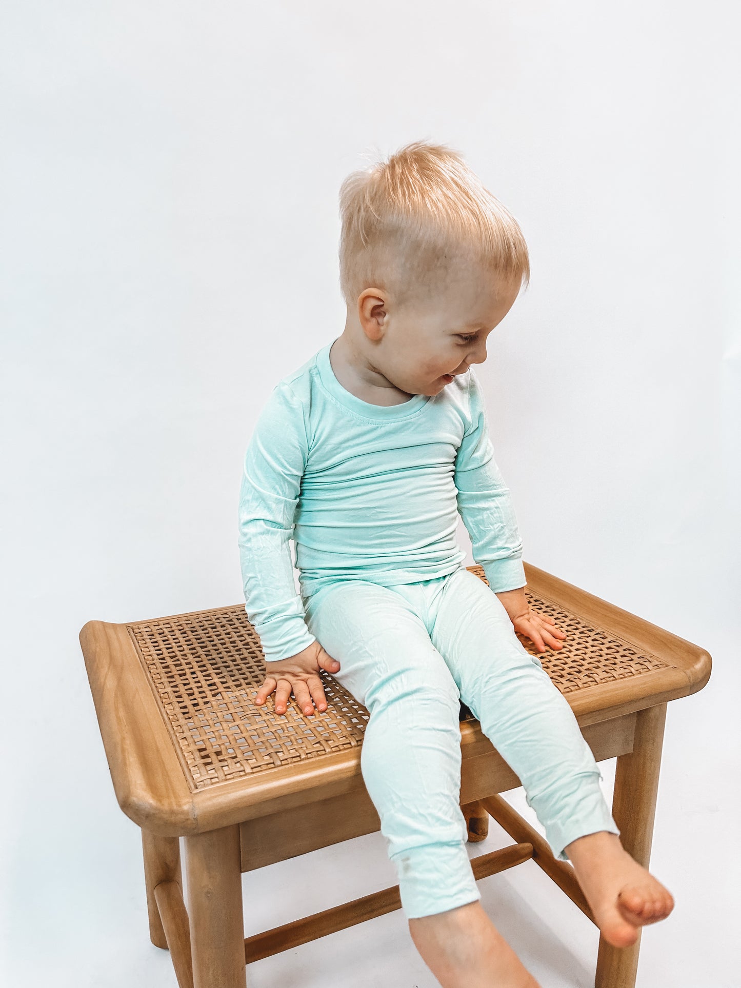 Mint Bamboo Long Sleeve Set