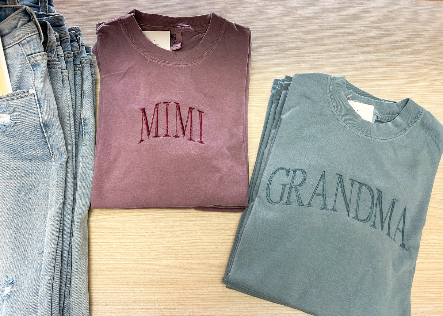 MIMI Embroidered Tee | Dusk