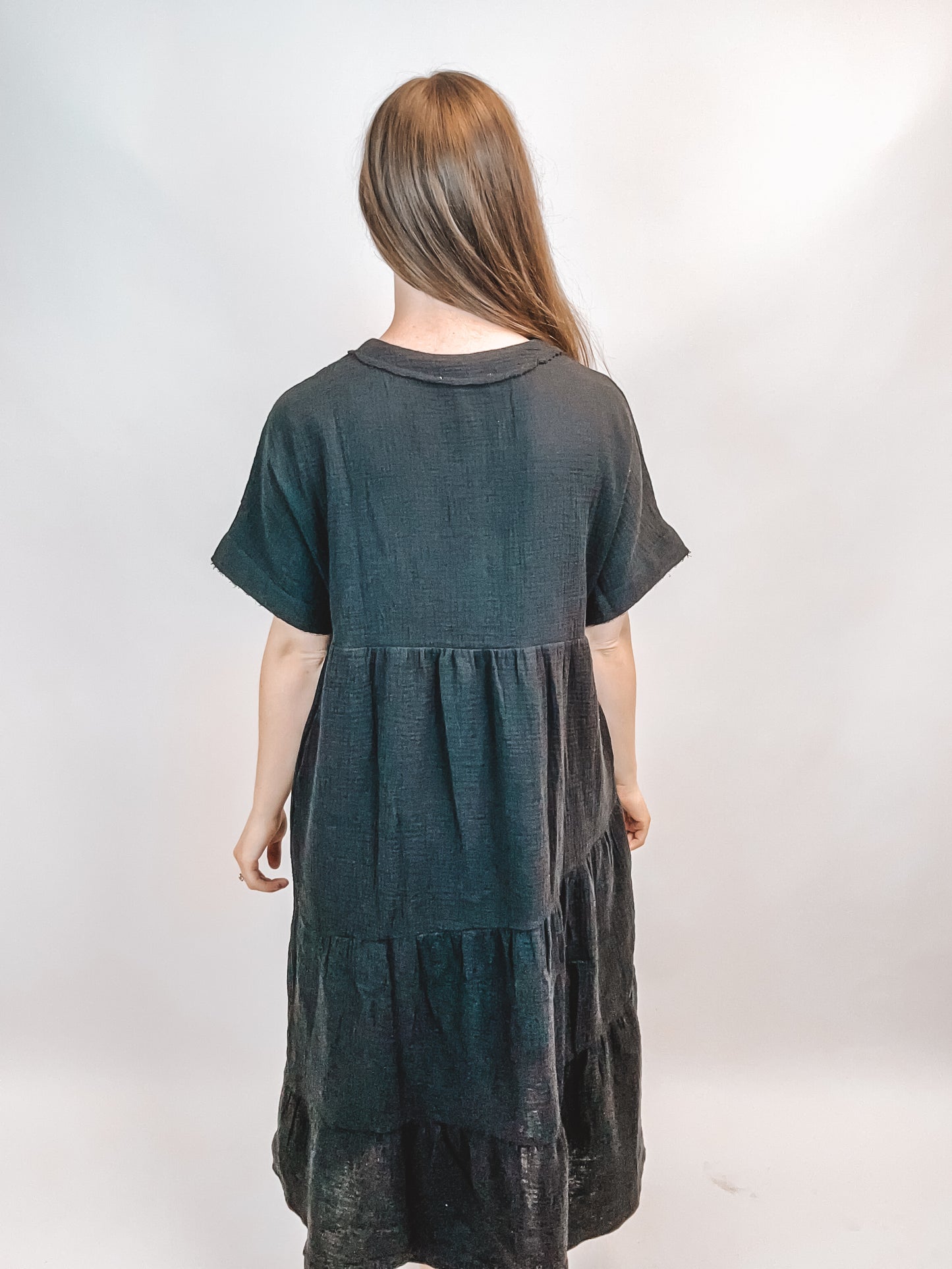Morning Sun Midi Dress | Black