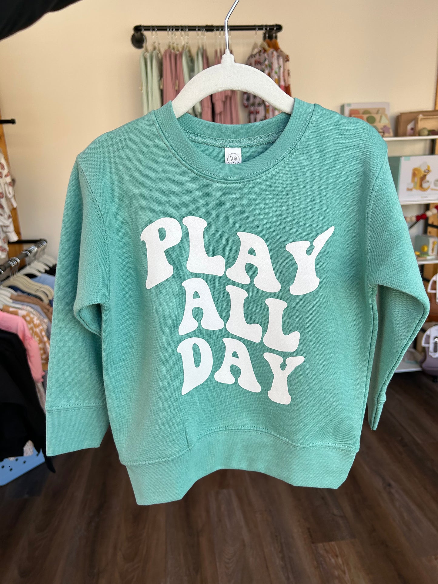 Play All Day Graphic Crewneck
