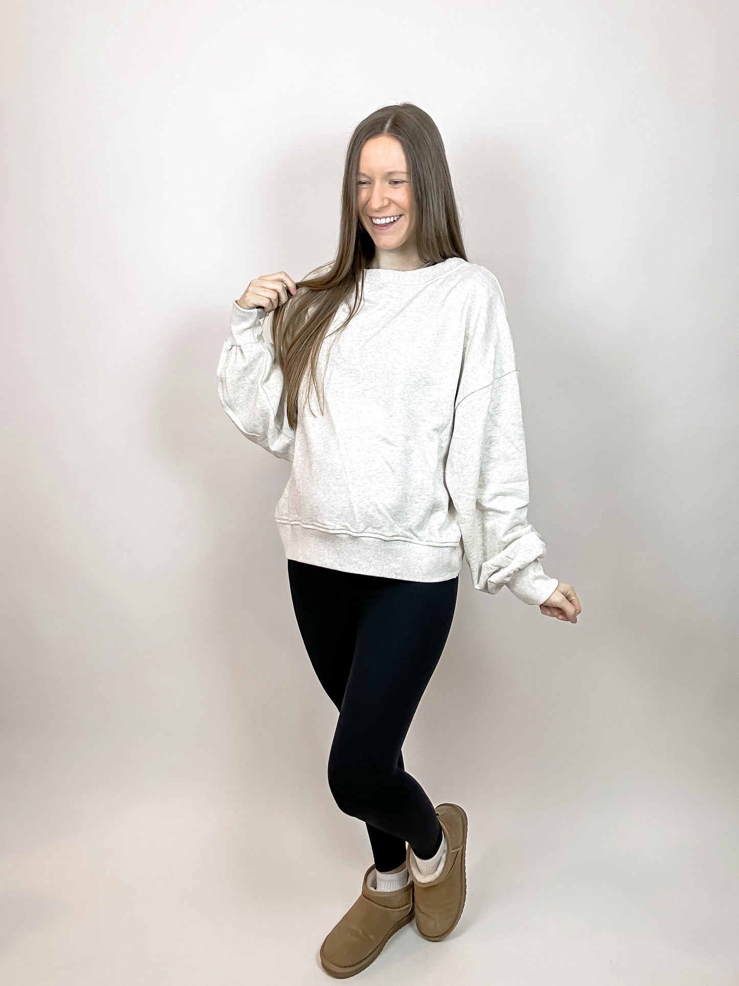 Maine Reversible Sweatshirt | Oatmeal