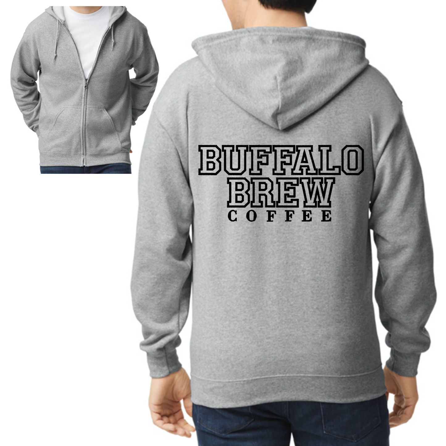 Buffalo Brew Coffee Zip Hoodie