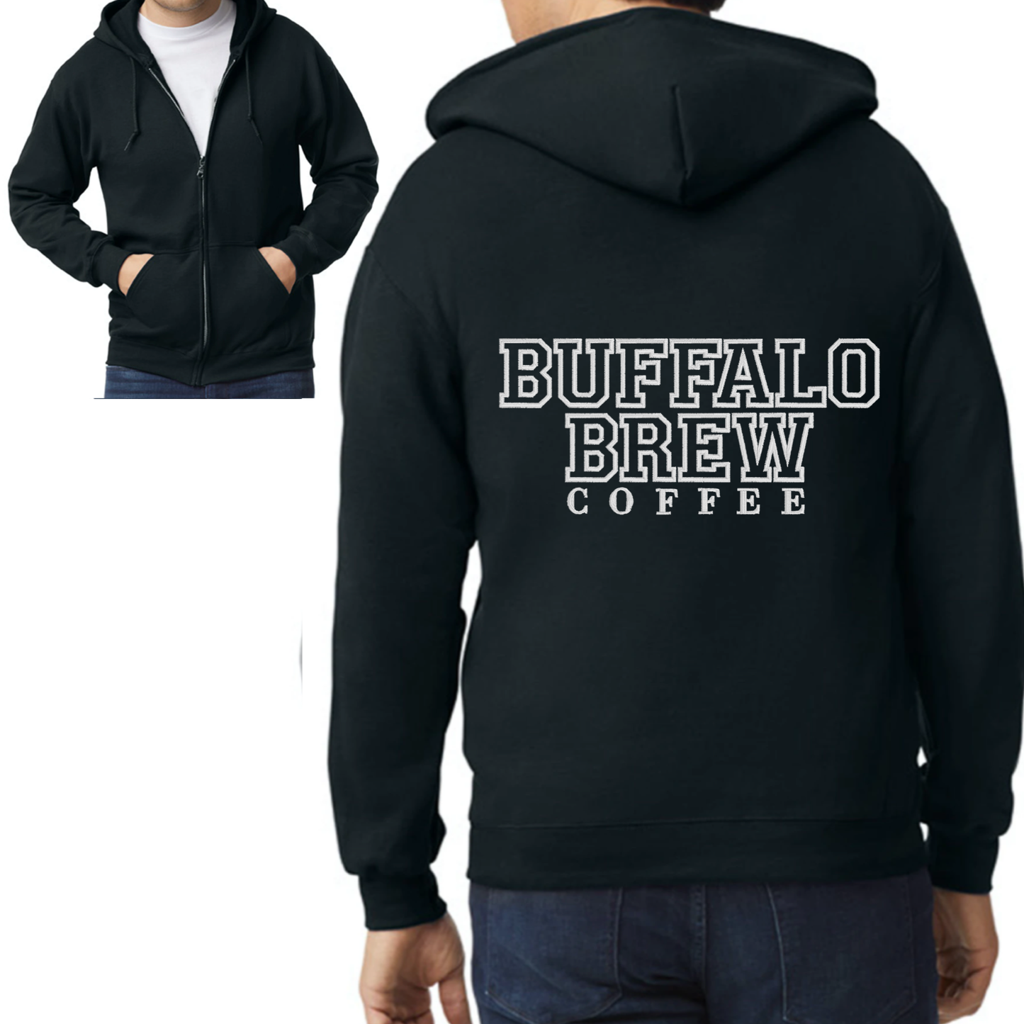 Buffalo Brew Coffee Zip Hoodie