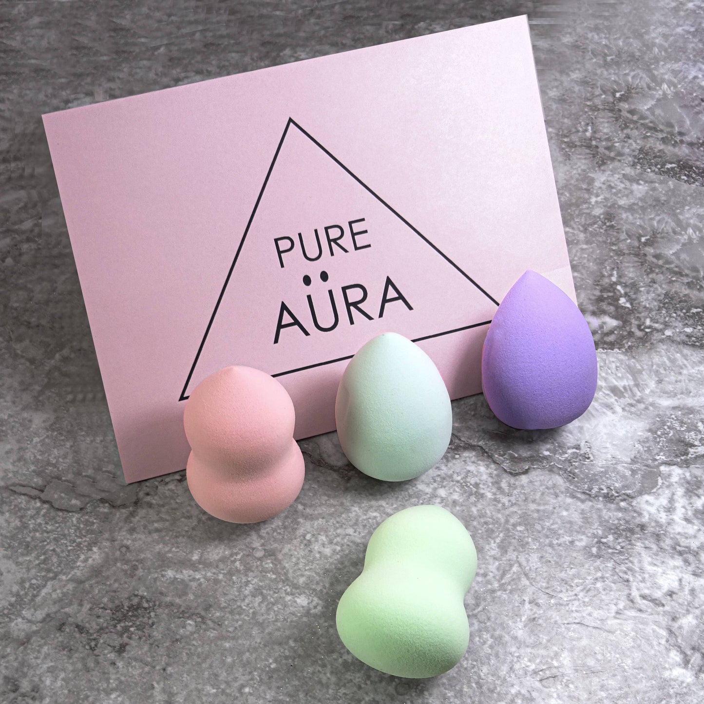 LARGE 4 PIECE COSMETIC MAKEUP SPONGE SET | PA801