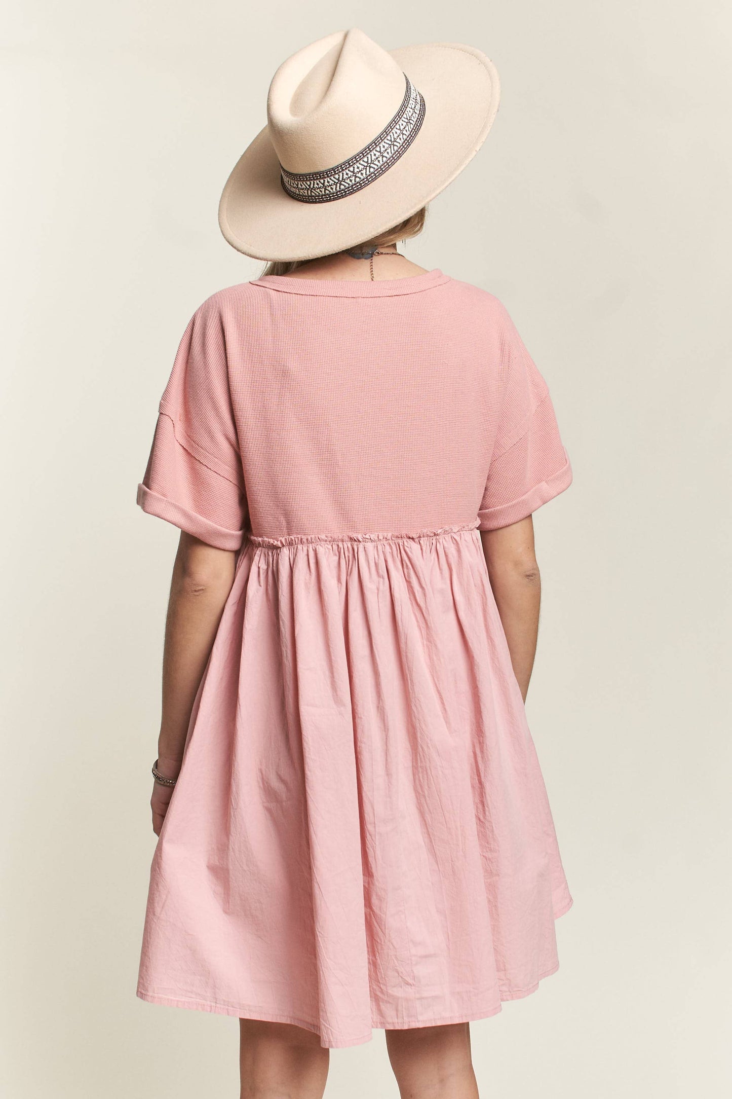 Mallory Babydoll Dress | Mauve