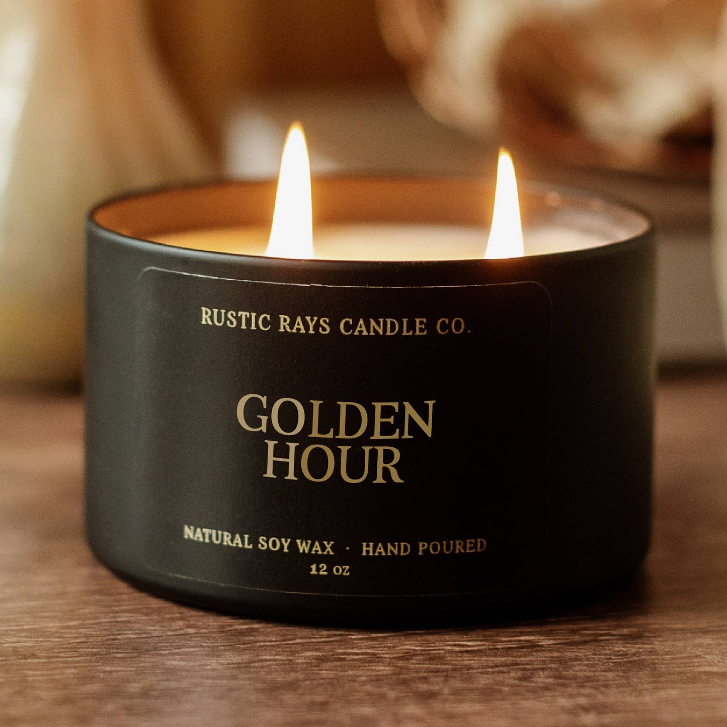 Golden Hour Double Wick Soy Candle - 12 oz